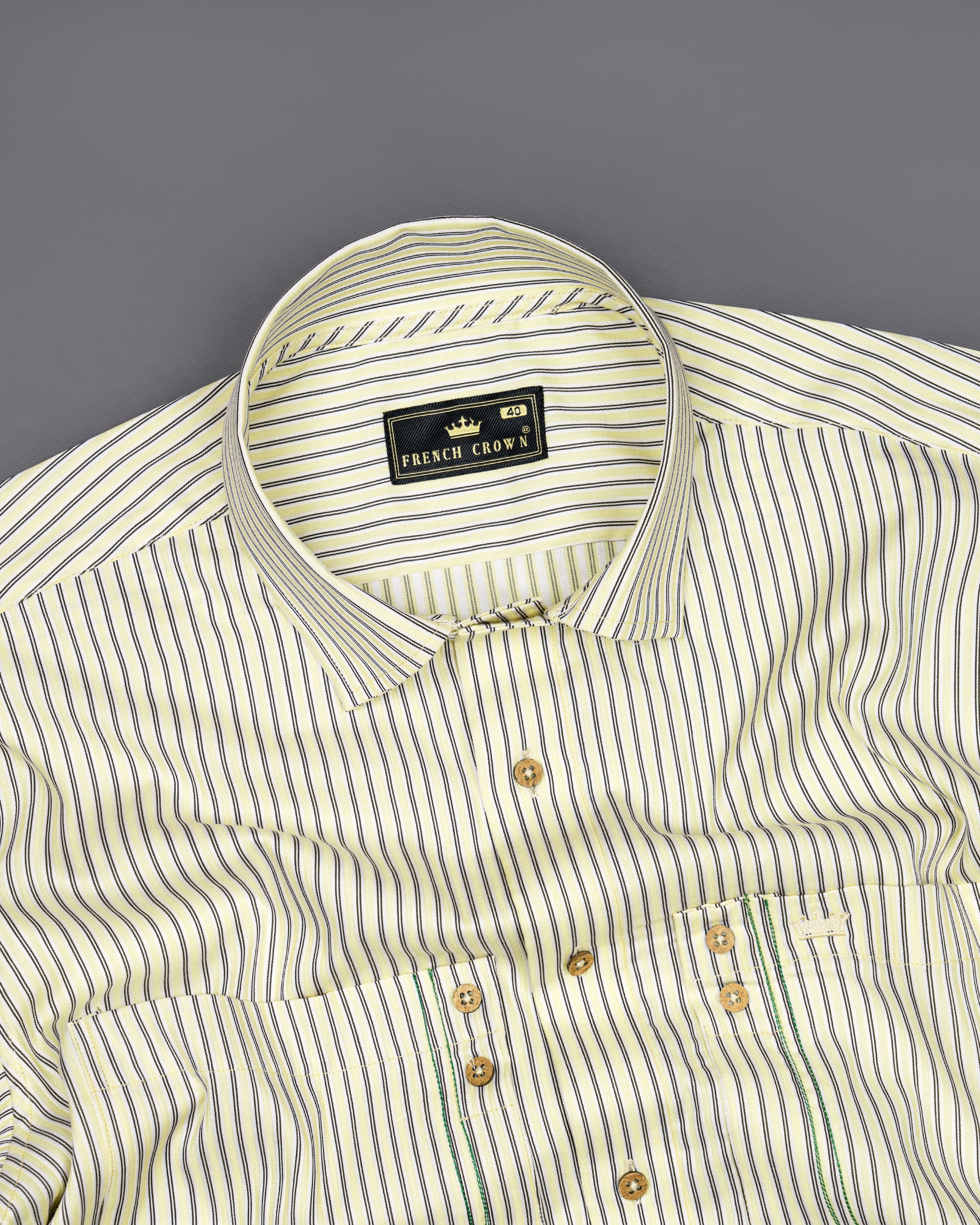 Colonial Beige Striped Dobby Premium Giza Cotton Designer Shirt  8753-P254-38,8753-P254-H-38,8753-P254-39,8753-P254-H-39,8753-P254-40,8753-P254-H-40,8753-P254-42,8753-P254-H-42,8753-P254-44,8753-P254-H-44,8753-P254-46,8753-P254-H-46,8753-P254-48,8753-P254-H-48,8753-P254-50,8753-P254-H-50,8753-P254-52,8753-P254-H-52