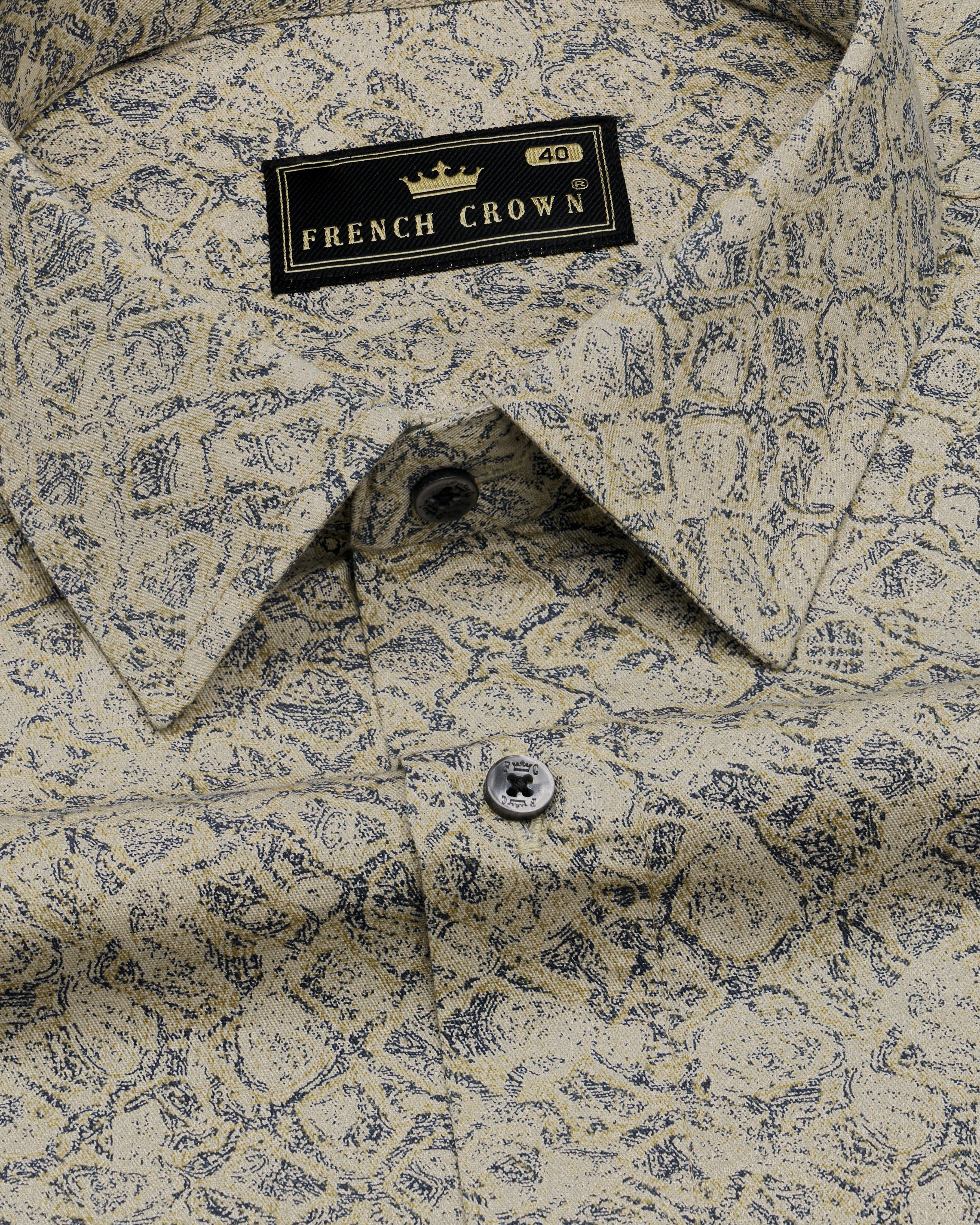 Dust Storm Brown Printed Royal Oxford Shirt  8757-BLK-38,8757-BLK-H-38,8757-BLK-39,8757-BLK-H-39,8757-BLK-40,8757-BLK-H-40,8757-BLK-42,8757-BLK-H-42,8757-BLK-44,8757-BLK-H-44,8757-BLK-46,8757-BLK-H-46,8757-BLK-48,8757-BLK-H-48,8757-BLK-50,8757-BLK-H-50,8757-BLK-52,8757-BLK-H-52