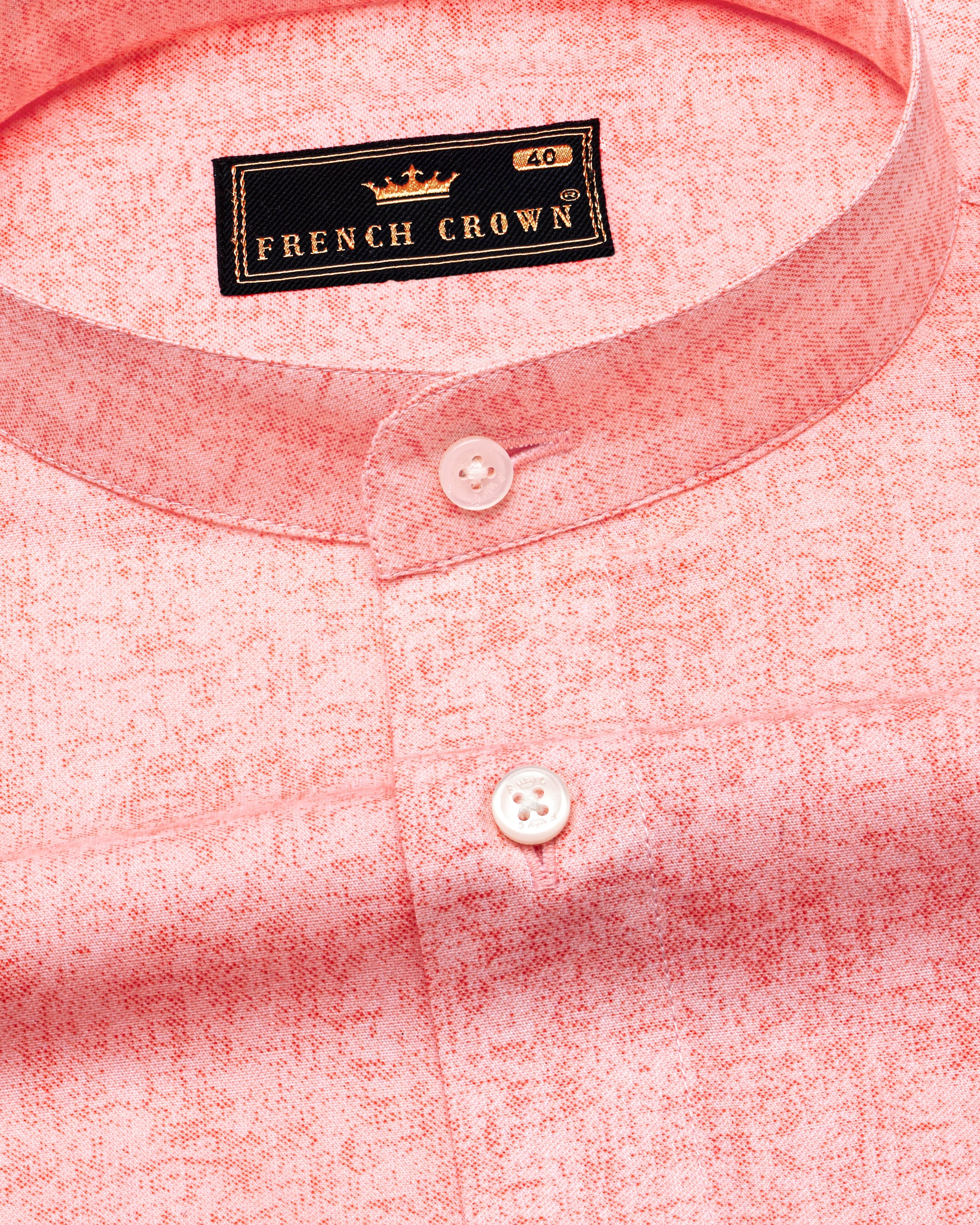 Tangerine Peach Printed Premium Cotton Shirt  8766-M-38,8766-M-H-38,8766-M-39,8766-M-H-39,8766-M-40,8766-M-H-40,8766-M-42,8766-M-H-42,8766-M-44,8766-M-H-44,8766-M-46,8766-M-H-46,8766-M-48,8766-M-H-48,8766-M-50,8766-M-H-50,8766-M-52,8766-M-H-52