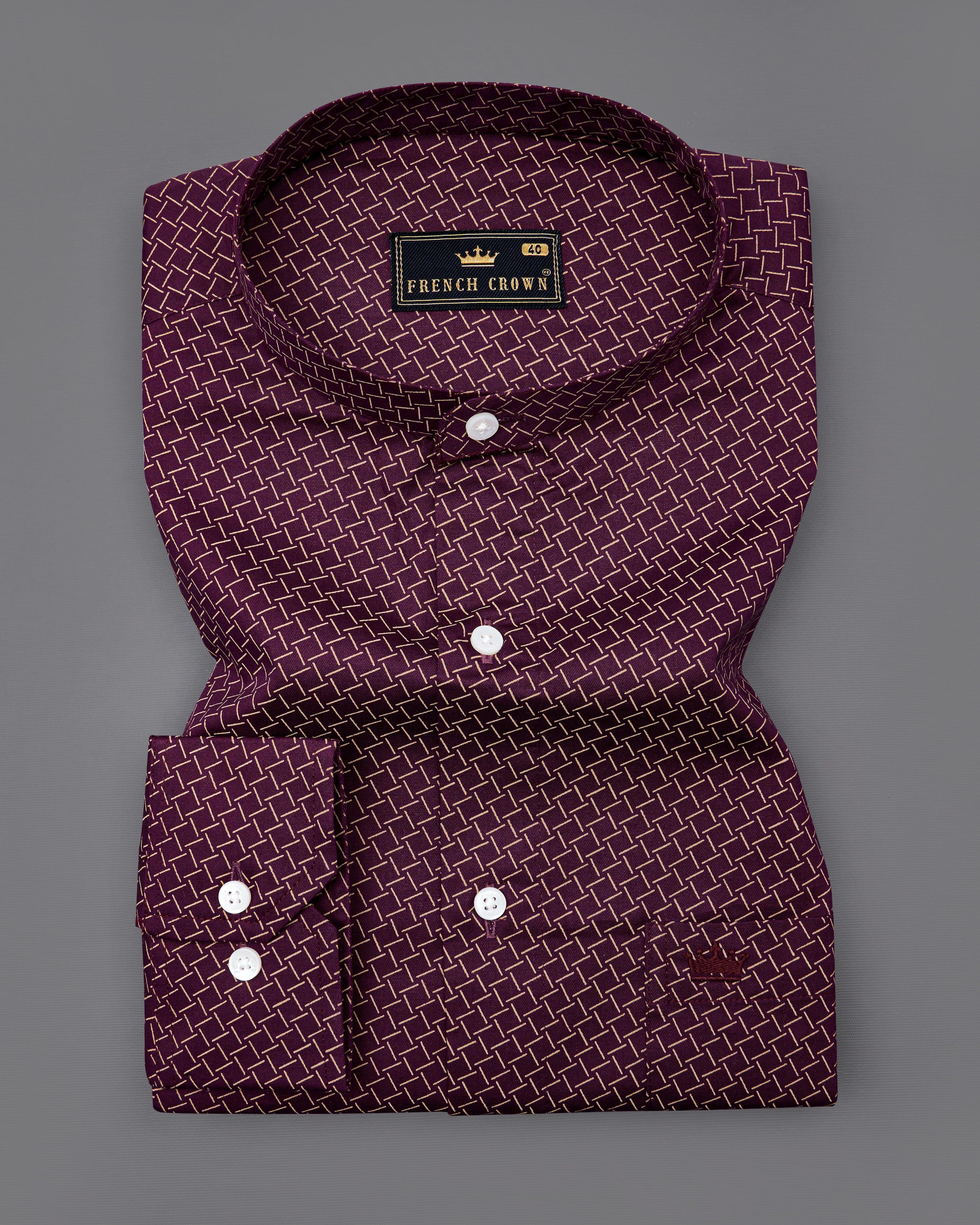 Wine Berry Printed Royal Oxford Shirt  8767-M-38,8767-M-H-38,8767-M-39,8767-M-H-39,8767-M-40,8767-M-H-40,8767-M-42,8767-M-H-42,8767-M-44,8767-M-H-44,8767-M-46,8767-M-H-46,8767-M-48,8767-M-H-48,8767-M-50,8767-M-H-50,8767-M-52,8767-M-H-52