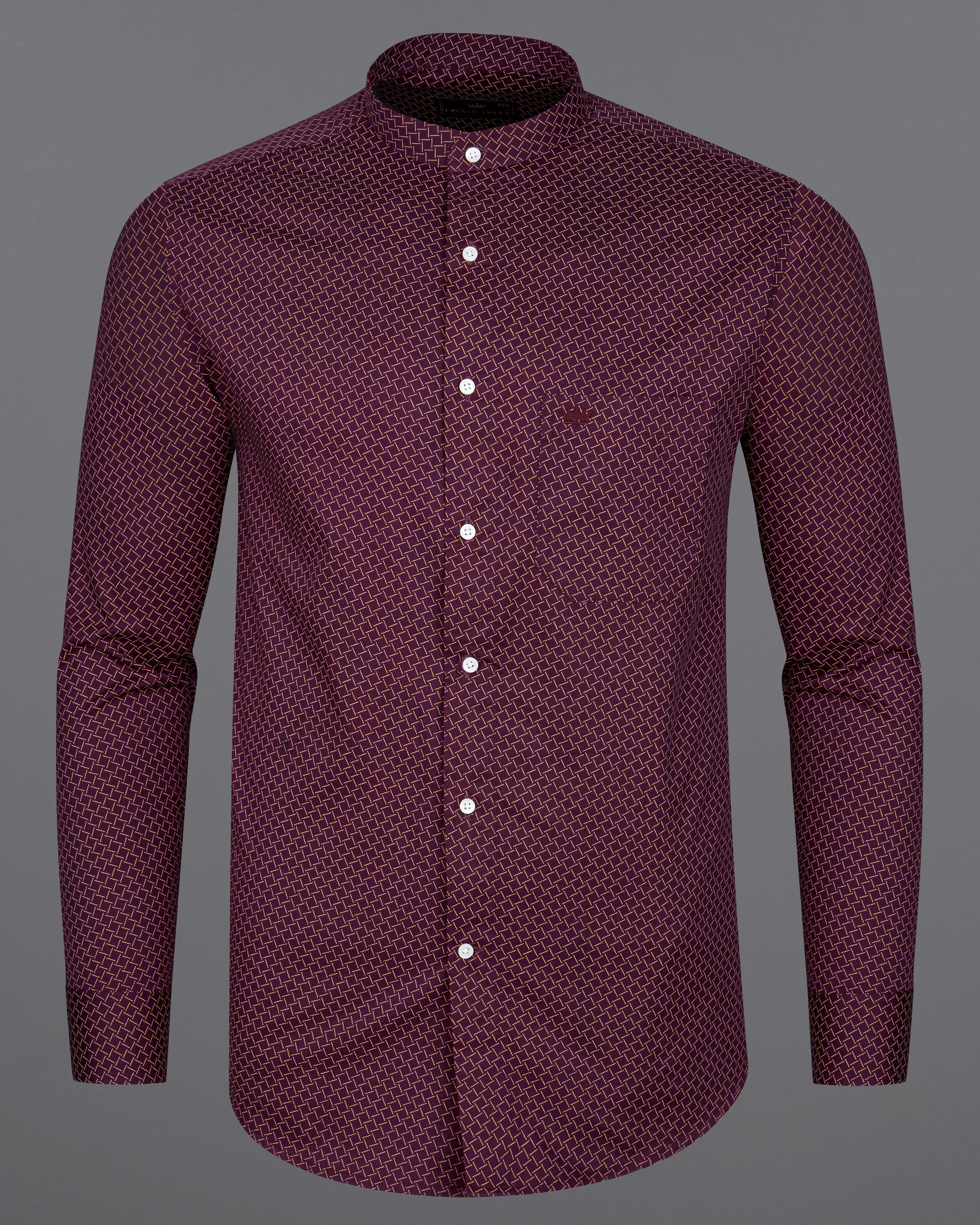 Wine Berry Printed Royal Oxford Shirt  8767-M-38,8767-M-H-38,8767-M-39,8767-M-H-39,8767-M-40,8767-M-H-40,8767-M-42,8767-M-H-42,8767-M-44,8767-M-H-44,8767-M-46,8767-M-H-46,8767-M-48,8767-M-H-48,8767-M-50,8767-M-H-50,8767-M-52,8767-M-H-52