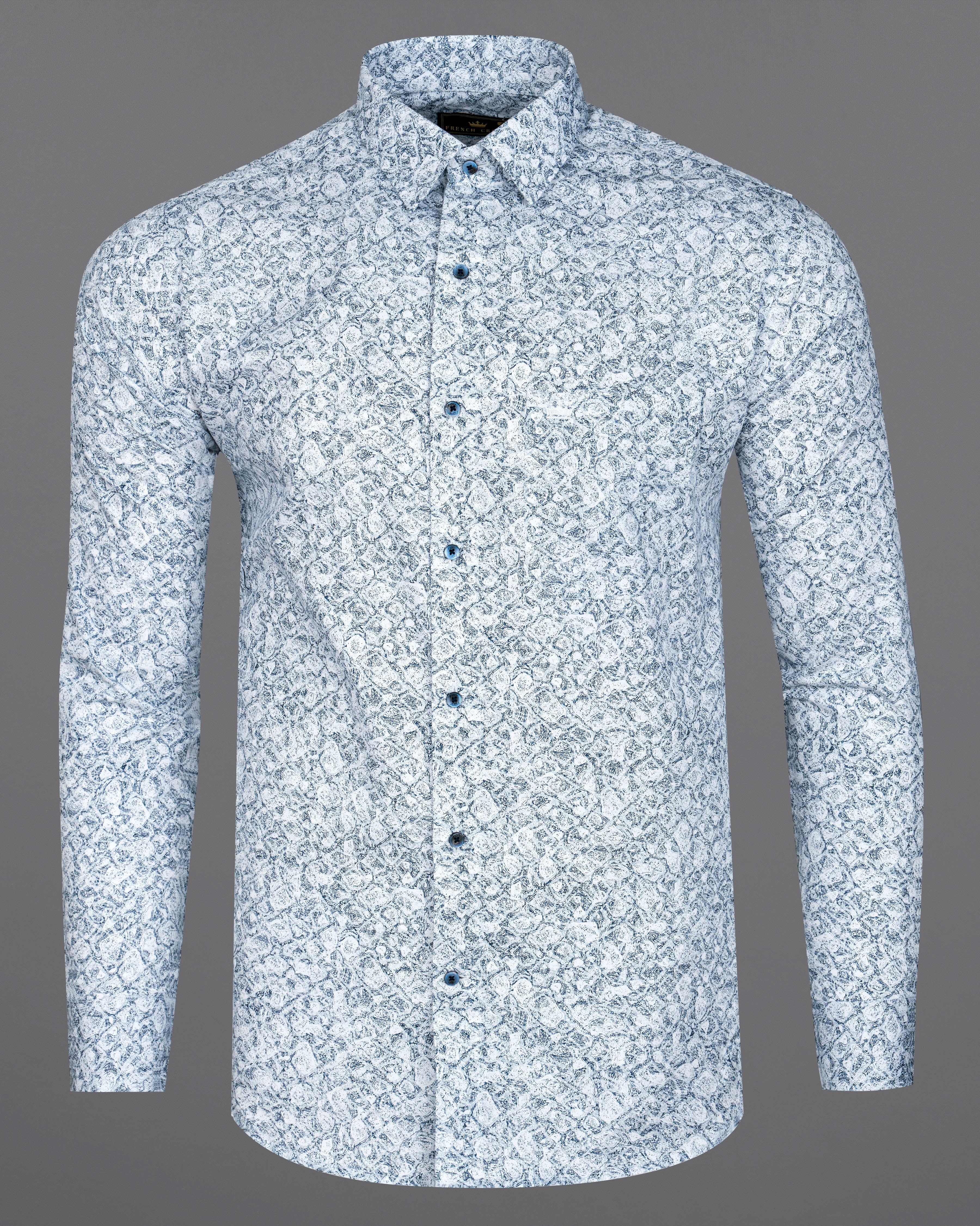 Bright White with Zodiac Blue Printed Royal Oxford Shirt  8771-BLE-38,8771-BLE-H-38,8771-BLE-39,8771-BLE-H-39,8771-BLE-40,8771-BLE-H-40,8771-BLE-42,8771-BLE-H-42,8771-BLE-44,8771-BLE-H-44,8771-BLE-46,8771-BLE-H-46,8771-BLE-48,8771-BLE-H-48,8771-BLE-50,8771-BLE-H-50,8771-BLE-52,8771-BLE-H-52