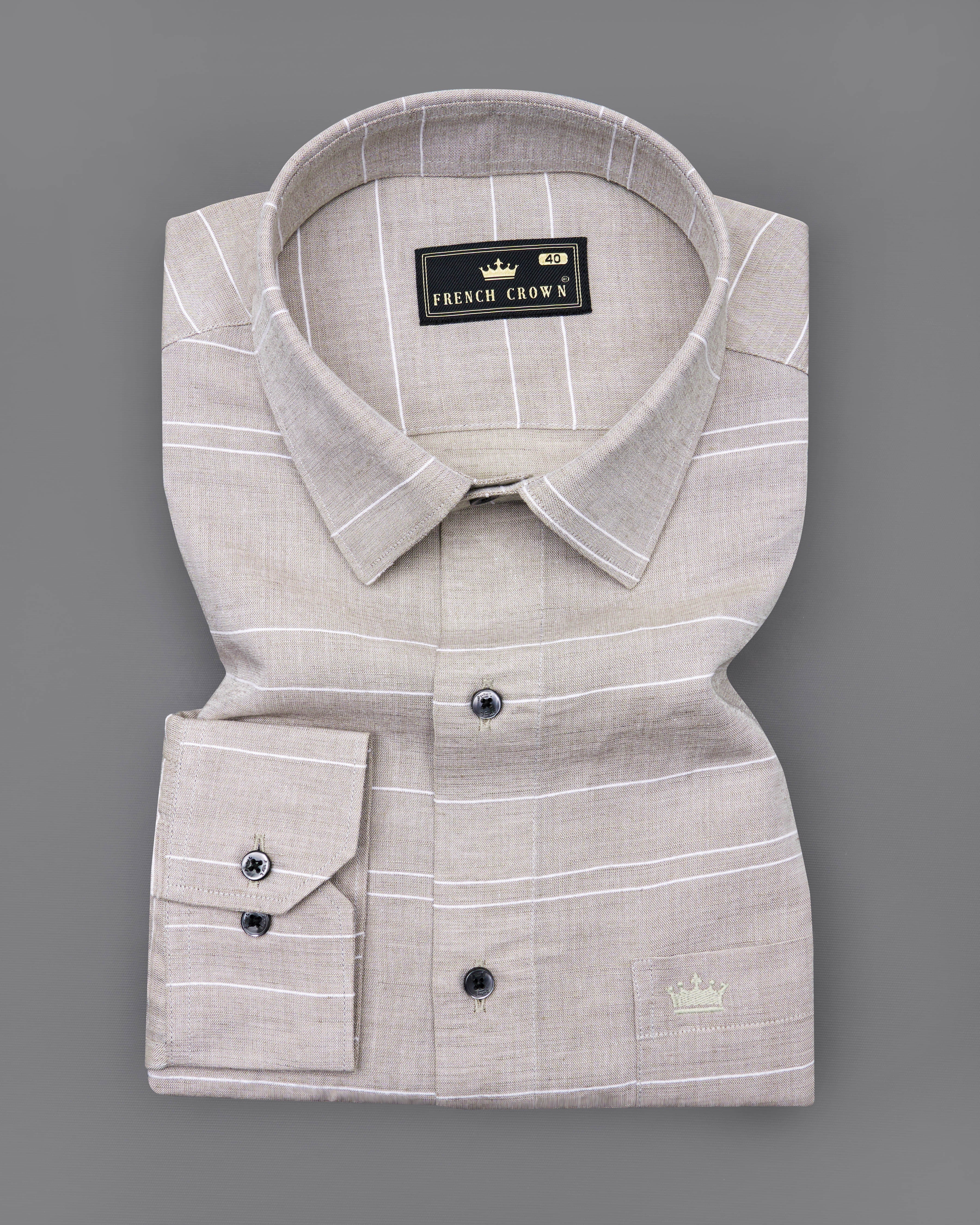 Nickel Brown Striped Luxurious Linen Shirt  8774-BLK-38,8774-BLK-H-38,8774-BLK-39,8774-BLK-H-39,8774-BLK-40,8774-BLK-H-40,8774-BLK-42,8774-BLK-H-42,8774-BLK-44,8774-BLK-H-44,8774-BLK-46,8774-BLK-H-46,8774-BLK-48,8774-BLK-H-48,8774-BLK-50,8774-BLK-H-50,8774-BLK-52,8774-BLK-H-52