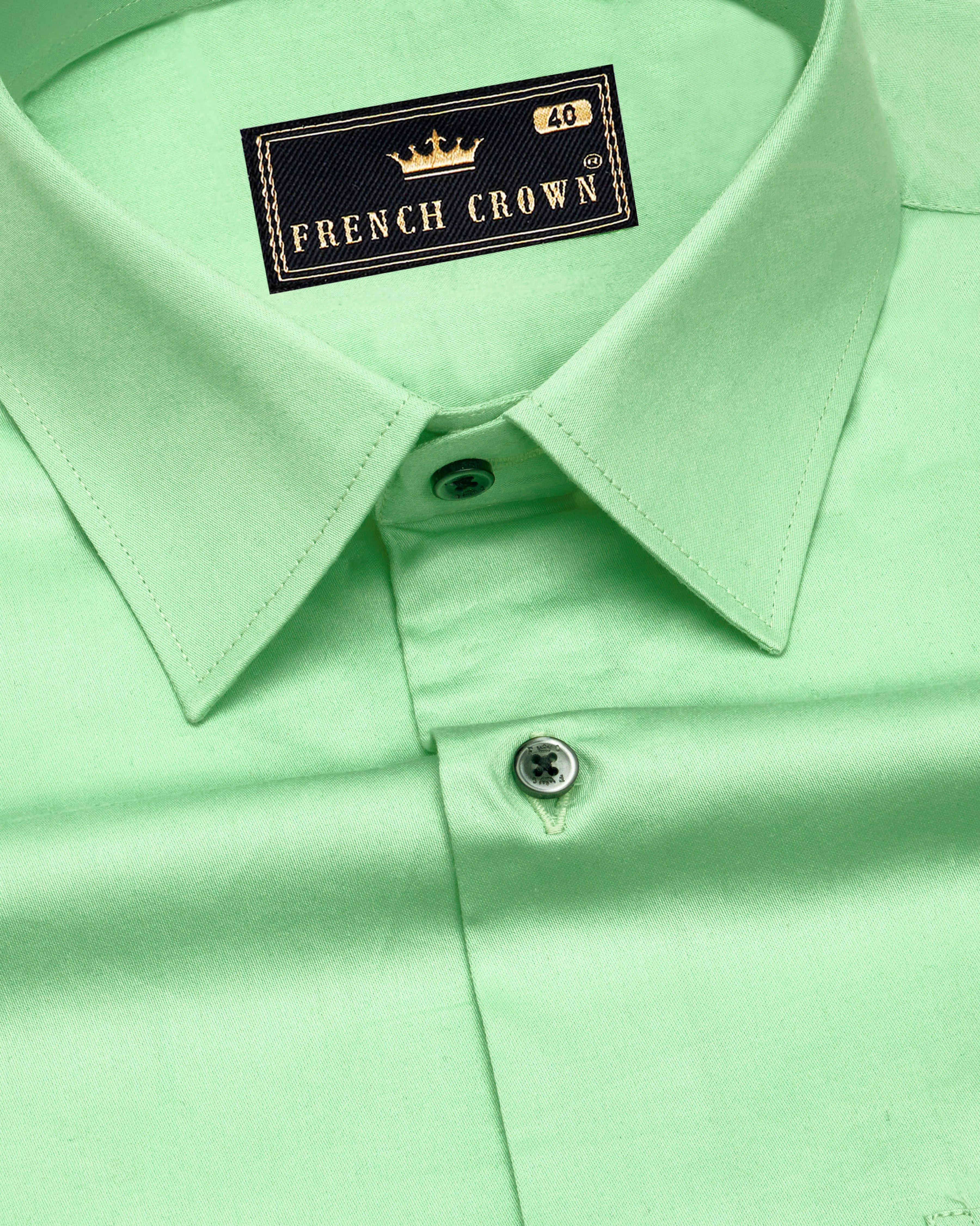 Celadon Green Subtle Sheen Super Soft Premium Cotton Shirt 8829-BLK-38, 8829-BLK-H-38, 8829-BLK-39, 8829-BLK-H-39, 8829-BLK-40, 8829-BLK-H-40, 8829-BLK-42, 8829-BLK-H-42, 8829-BLK-44, 8829-BLK-H-44, 8829-BLK-46, 8829-BLK-H-46, 8829-BLK-48, 8829-BLK-H-48, 8829-BLK-50, 8829-BLK-H-50, 8829-BLK-52, 8829-BLK-H-52