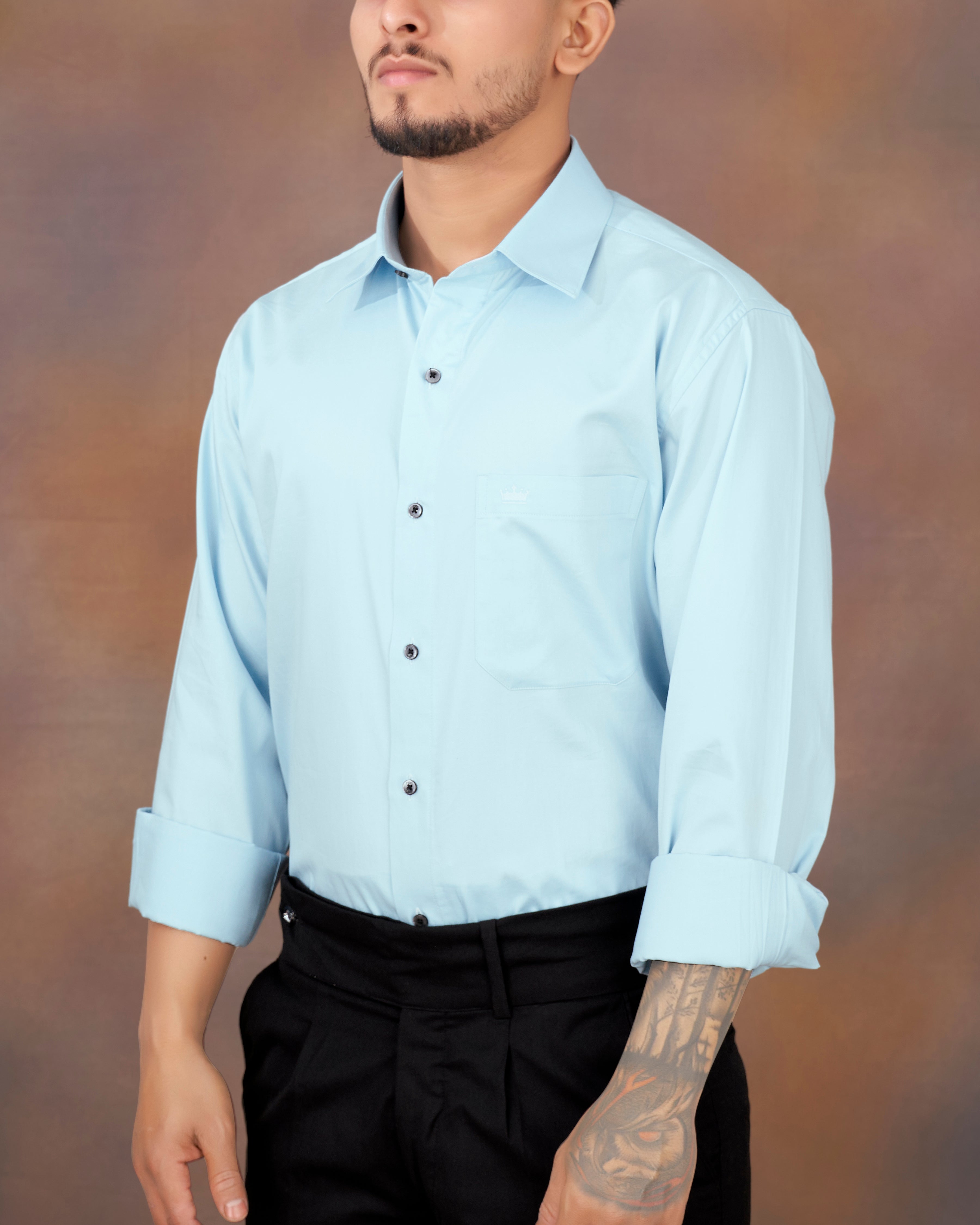 Turquoise Sky Blue Subtle Sheen Super Soft Premium Cotton Shirt 8837-BLK-38, 8837-BLK-H-38, 8837-BLK-39, 8837-BLK-H-39, 8837-BLK-40, 8837-BLK-H-40, 8837-BLK-42, 8837-BLK-H-42, 8837-BLK-44, 8837-BLK-H-44, 8837-BLK-46, 8837-BLK-H-46, 8837-BLK-48, 8837-BLK-H-48, 8837-BLK-50, 8837-BLK-H-50, 8837-BLK-52, 8837-BLK-H-52