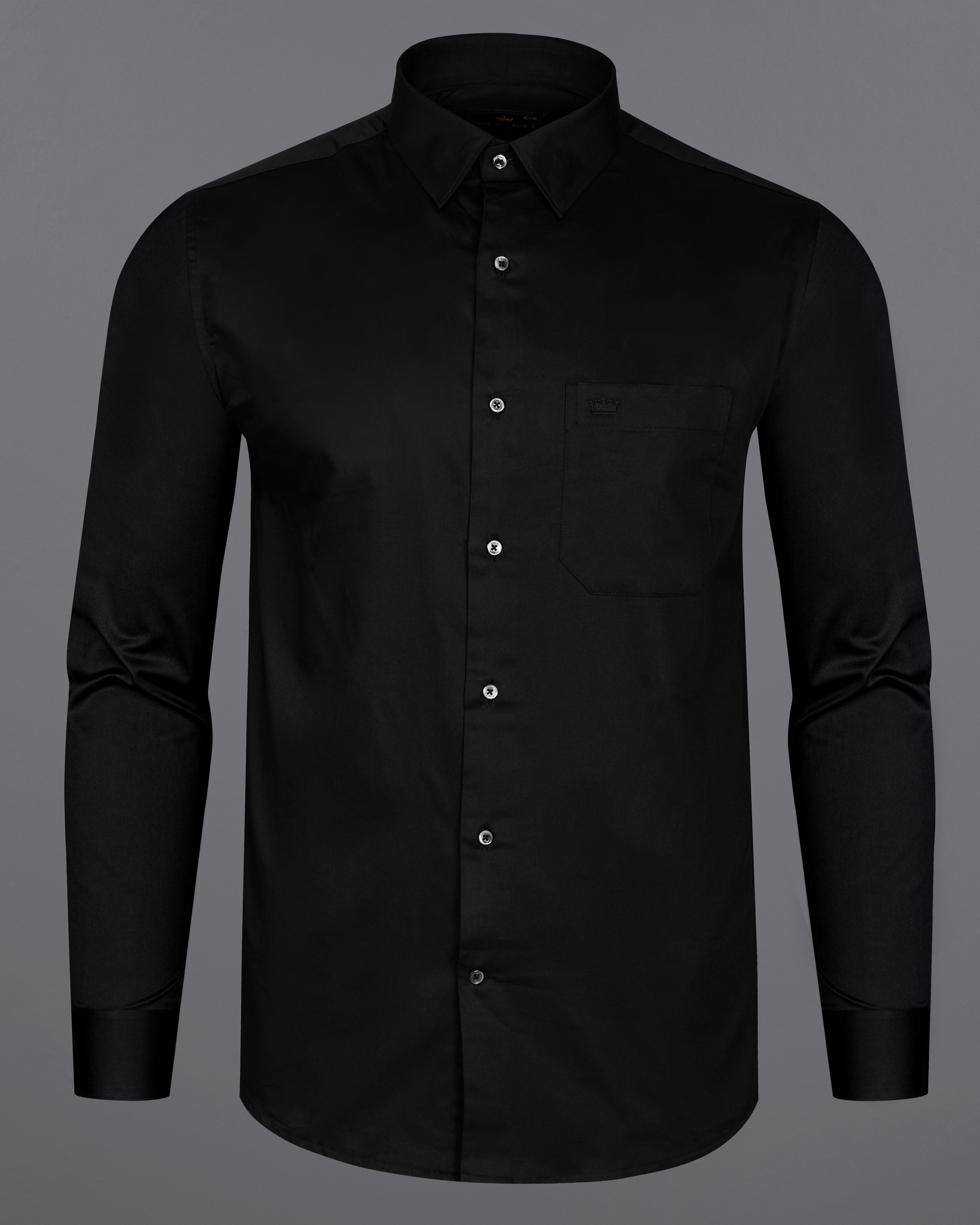 Jade Black Subtle Sheen Super Soft Premium Cotton Shirt 8841-BLK-38, 8841-BLK-H-38, 8841-BLK-39, 8841-BLK-H-39, 8841-BLK-40, 8841-BLK-H-40, 8841-BLK-42, 8841-BLK-H-42, 8841-BLK-44, 8841-BLK-H-44, 8841-BLK-46, 8841-BLK-H-46, 8841-BLK-48, 8841-BLK-H-48, 8841-BLK-50, 8841-BLK-H-50, 8841-BLK-52, 8841-BLK-H-52