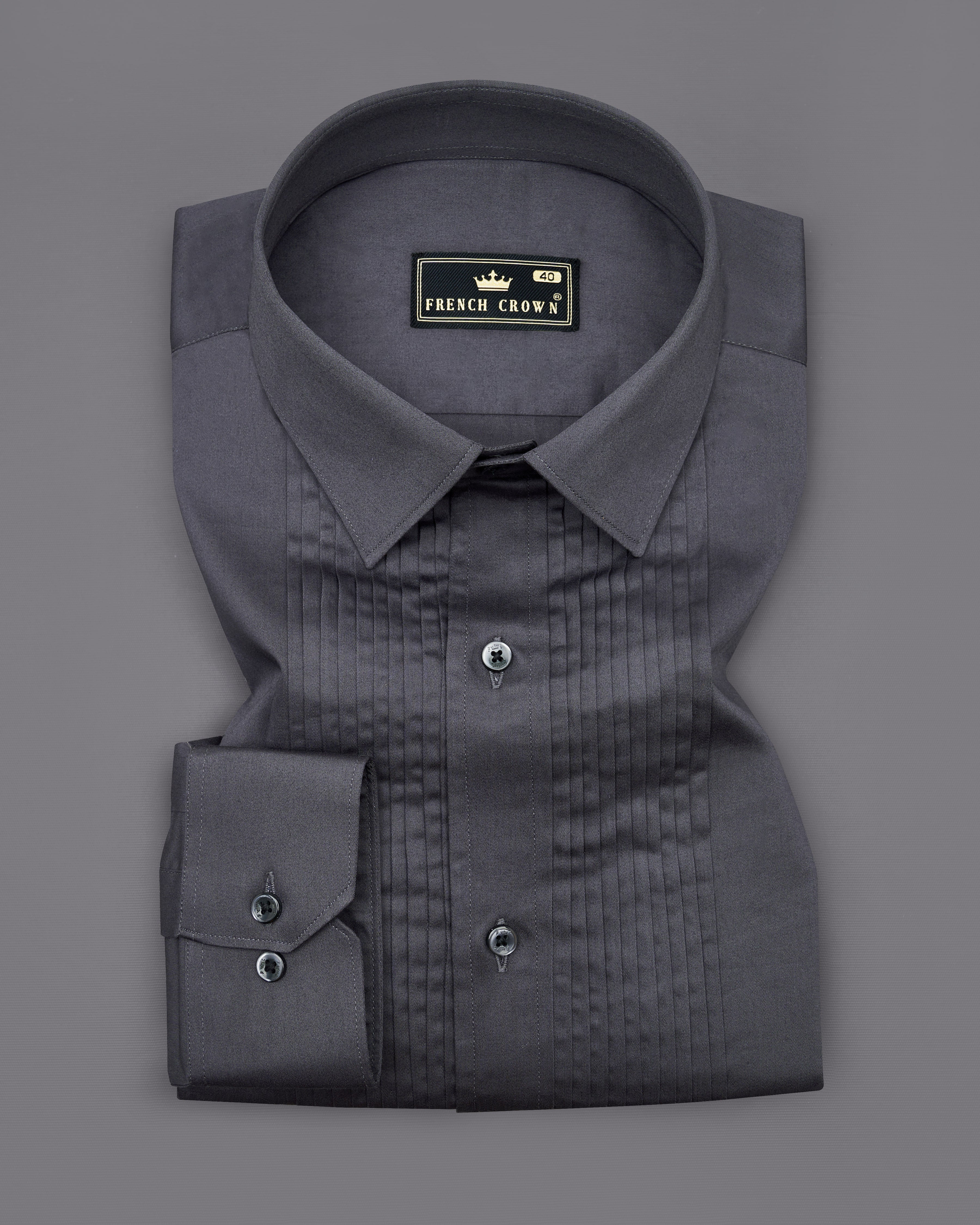 Iridium Gray Snake Pleated Super Soft Premium Cotton Tuxedo Shirt 8846-BLK-TXD-38, 8846-BLK-TXD-H-38,  8846-BLK-TXD-39,  8846-BLK-TXD-H-39,  8846-BLK-TXD-40,  8846-BLK-TXD-H-40,  8846-BLK-TXD-42,  8846-BLK-TXD-H-42,  8846-BLK-TXD-44,  8846-BLK-TXD-H-44,  8846-BLK-TXD-46,  8846-BLK-TXD-H-46,  8846-BLK-TXD-48,  8846-BLK-TXD-H-48,  8846-BLK-TXD-50,  8846-BLK-TXD-H-50,  8846-BLK-TXD-52,  8846-BLK-TXD-H-52