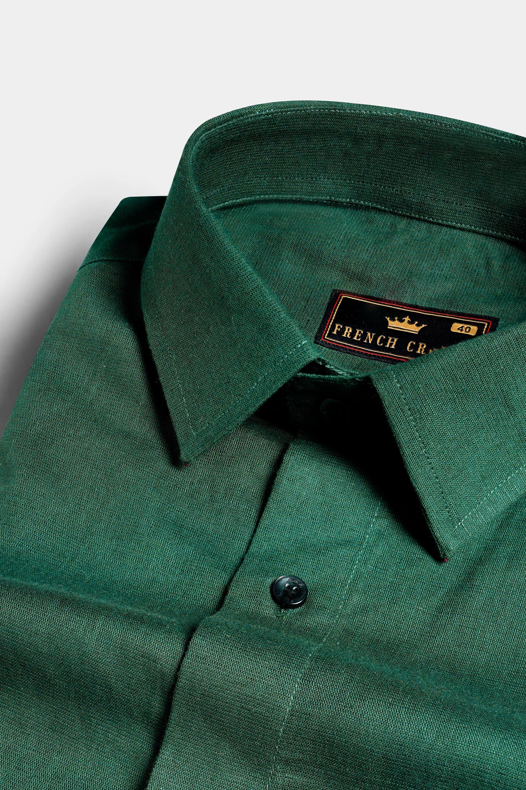 Phthalo Green Subtle Sheen Super Soft Premium Cotton Shirt