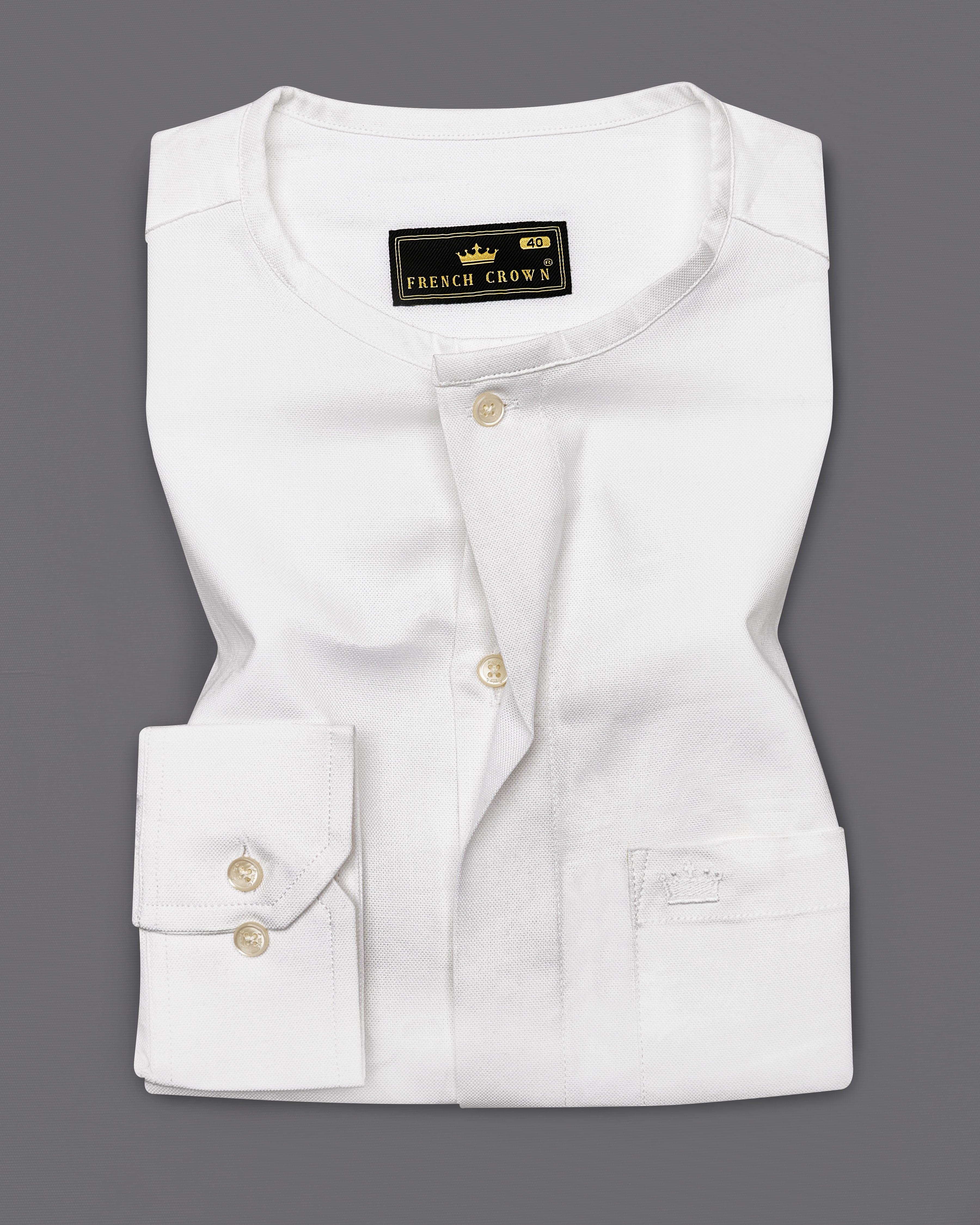 Bright White Royal Oxford Designer Shirt