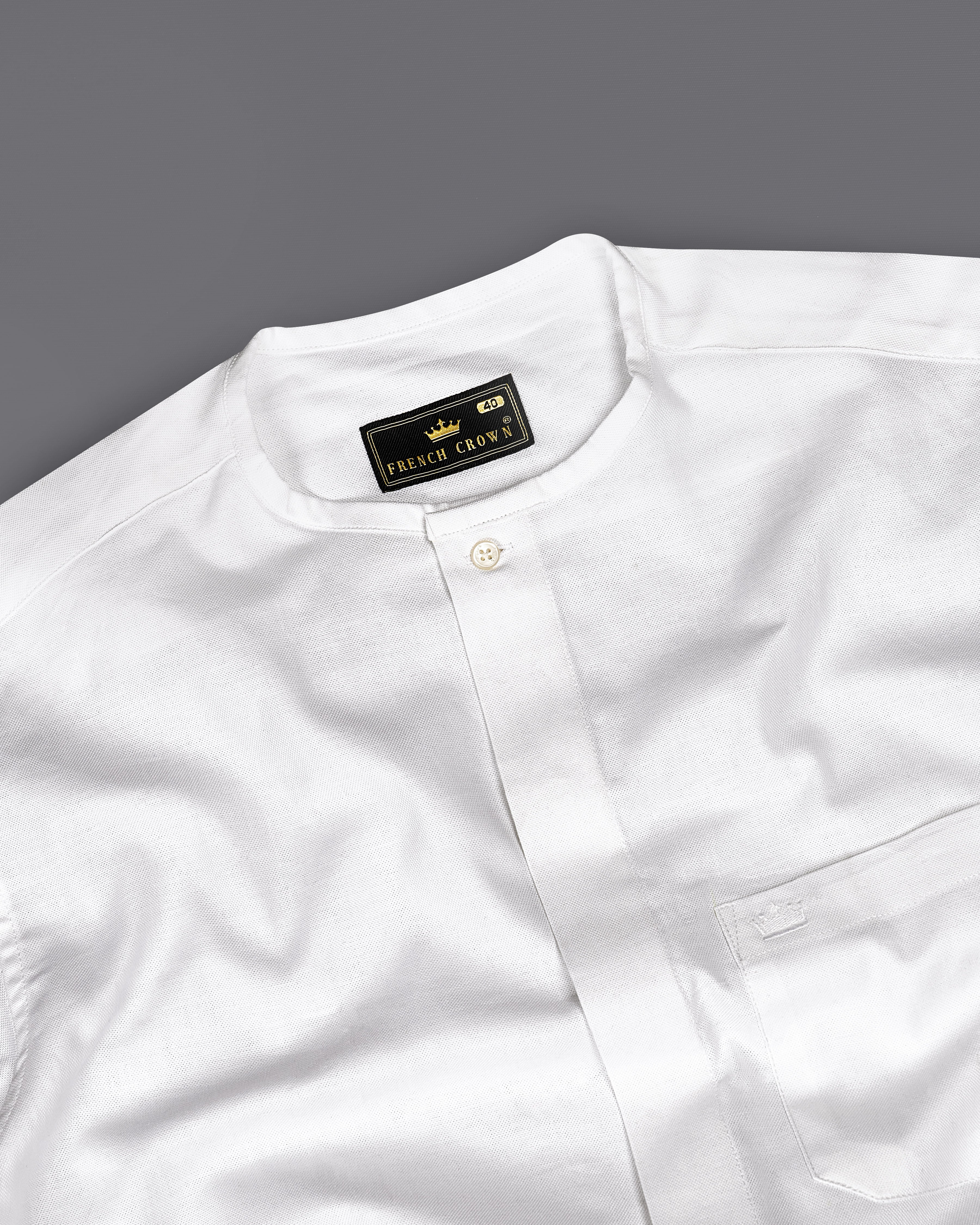 Bright White Royal Oxford Designer Shirt