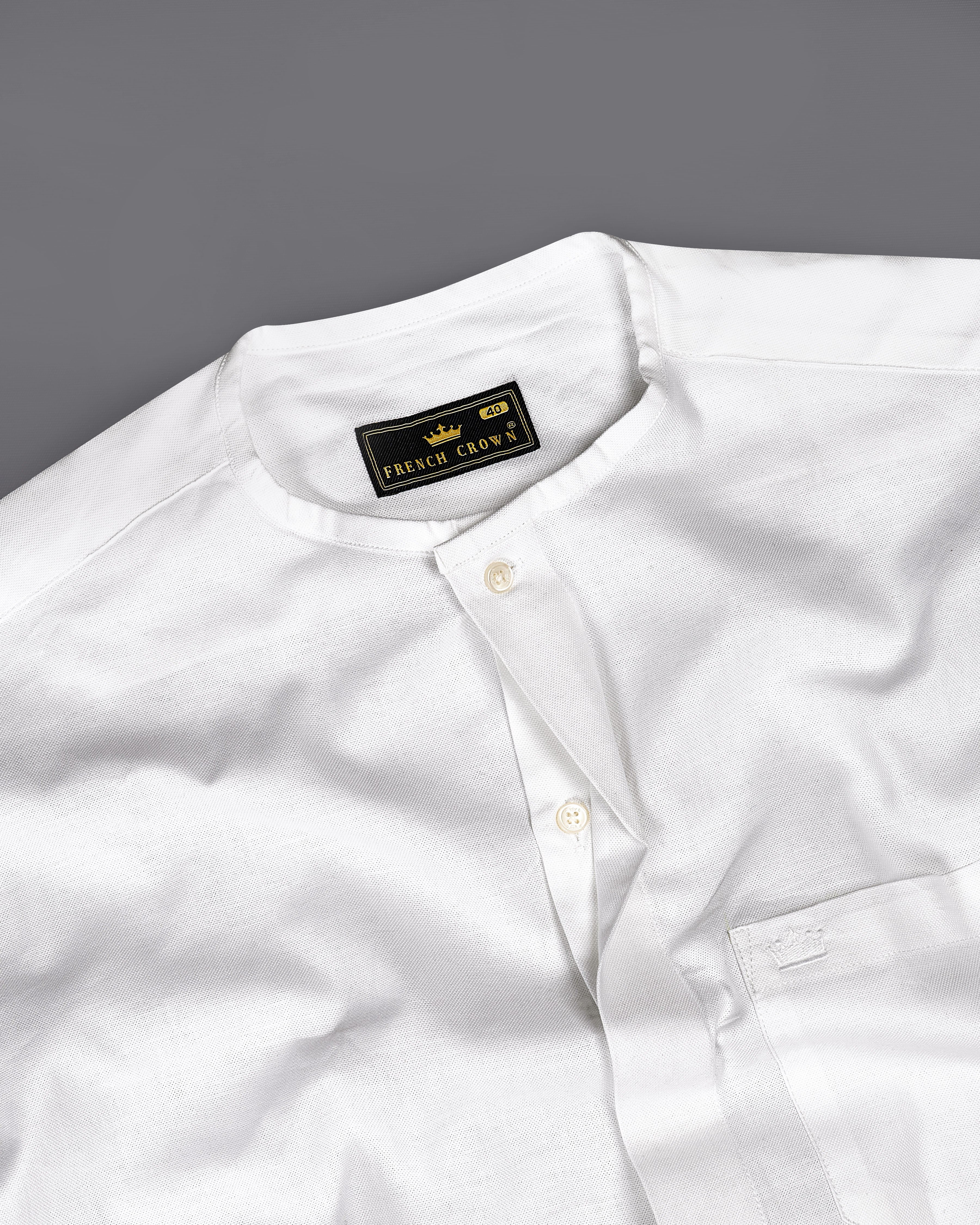 Bright White Royal Oxford Designer Shirt