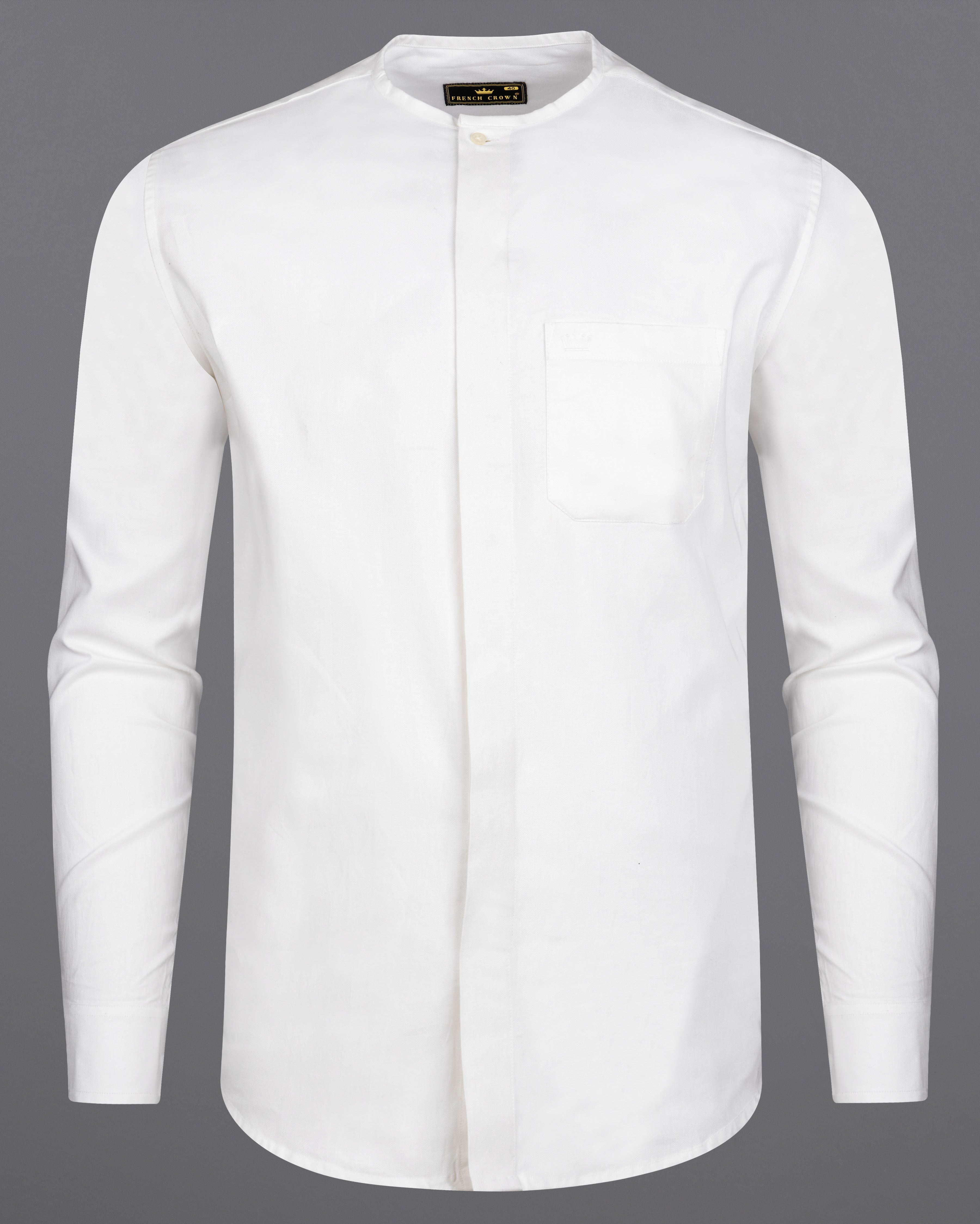 Bright White Royal Oxford Designer Shirt