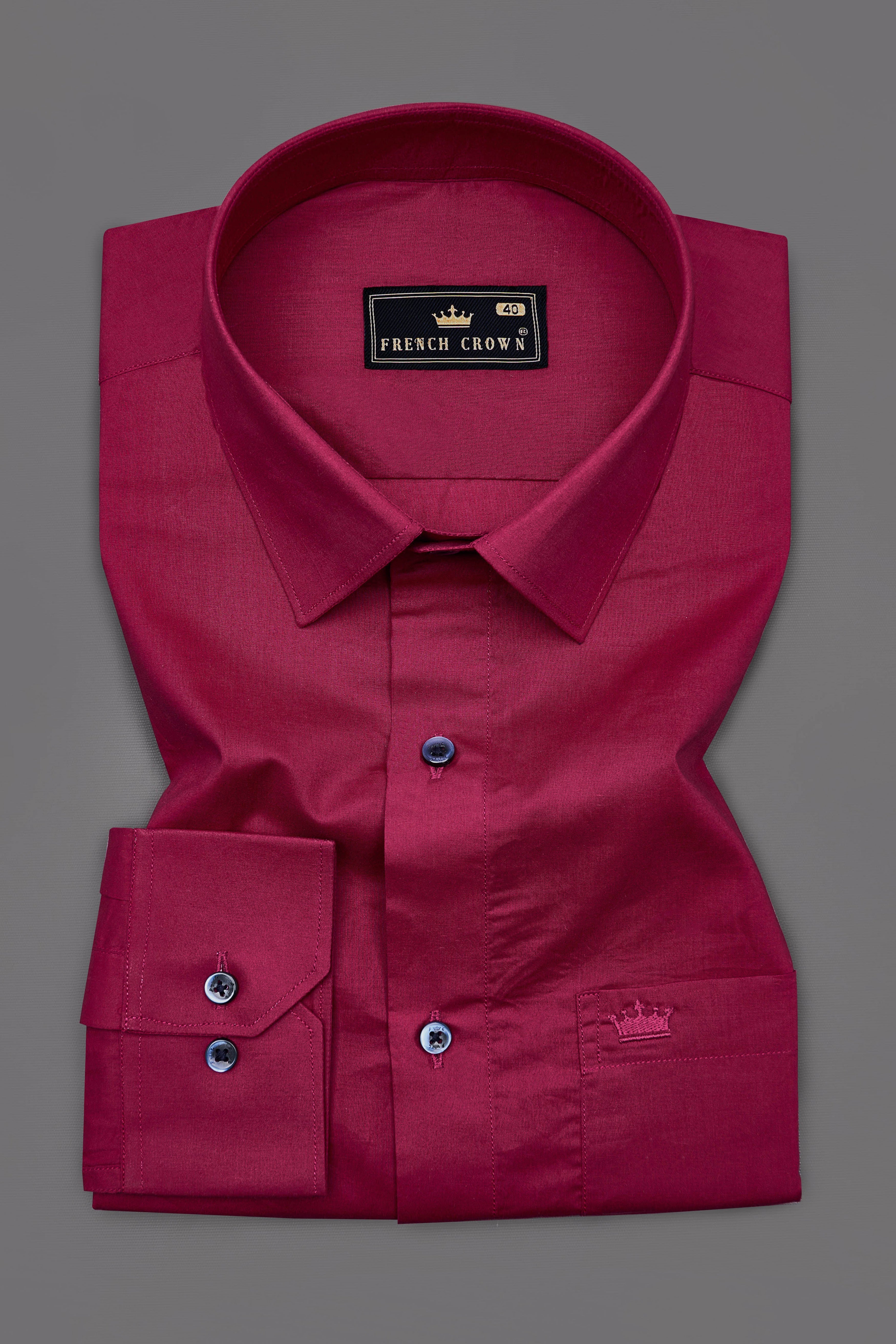 Claret Maroon Super Soft Premium Cotton Shirt