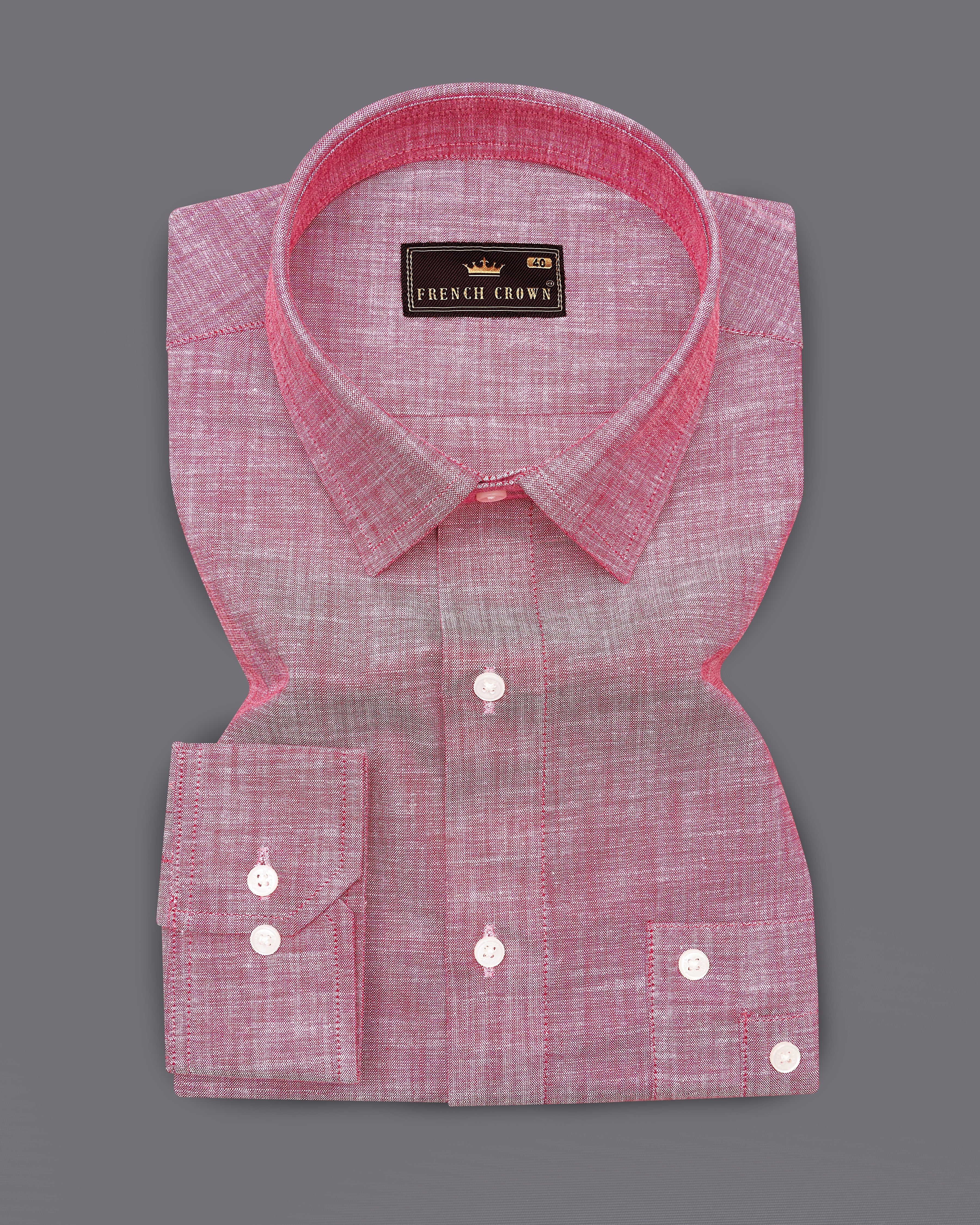 Charm Pink Chambray Designer Shirt 9060-P423-38, 9060-P423-H-38, 9060-P423-39, 9060-P423-H-39, 9060-P423-40, 9060-P423-H-40, 9060-P423-42, 9060-P423-H-42, 9060-P423-44, 9060-P423-H-44, 9060-P423-46, 9060-P423-H-46, 9060-P423-48, 9060-P423-H-48, 9060-P423-50, 9060-P423-H-50, 9060-P423-52, 9060-P423-H-52