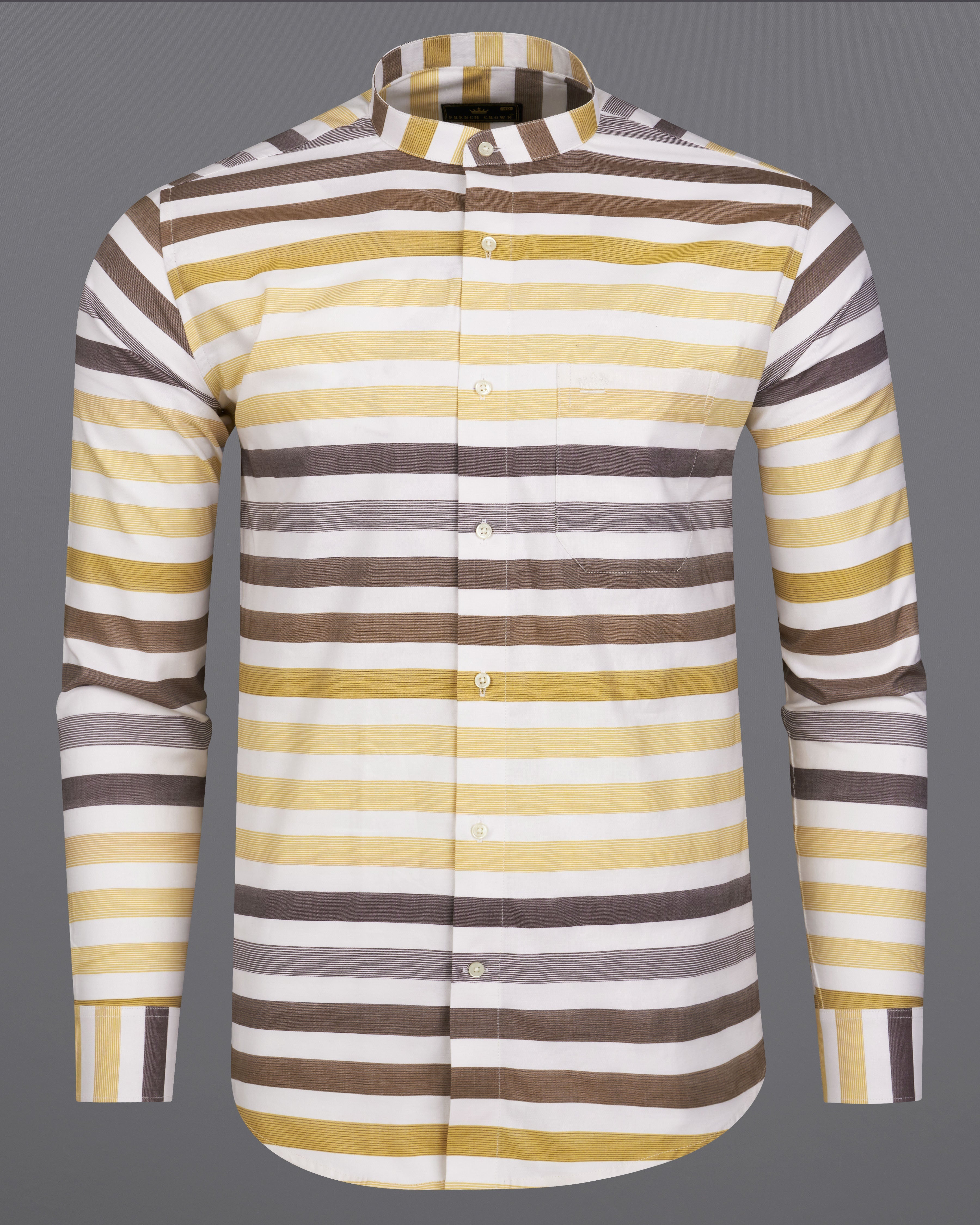 Bright White with Harvest and Puce Brown Striped Dobby Textured Premium Giza Cotton Shirt 9074-M-38, 9074-M-H-38, 9074-M-39, 9074-M-H-39, 9074-M-40, 9074-M-H-40, 9074-M-42, 9074-M-H-42, 9074-M-44, 9074-M-H-44, 9074-M-46, 9074-M-H-46, 9074-M-48, 9074-M-H-48, 9074-M-50, 9074-M-H-50, 9074-M-52, 9074-M-H-52