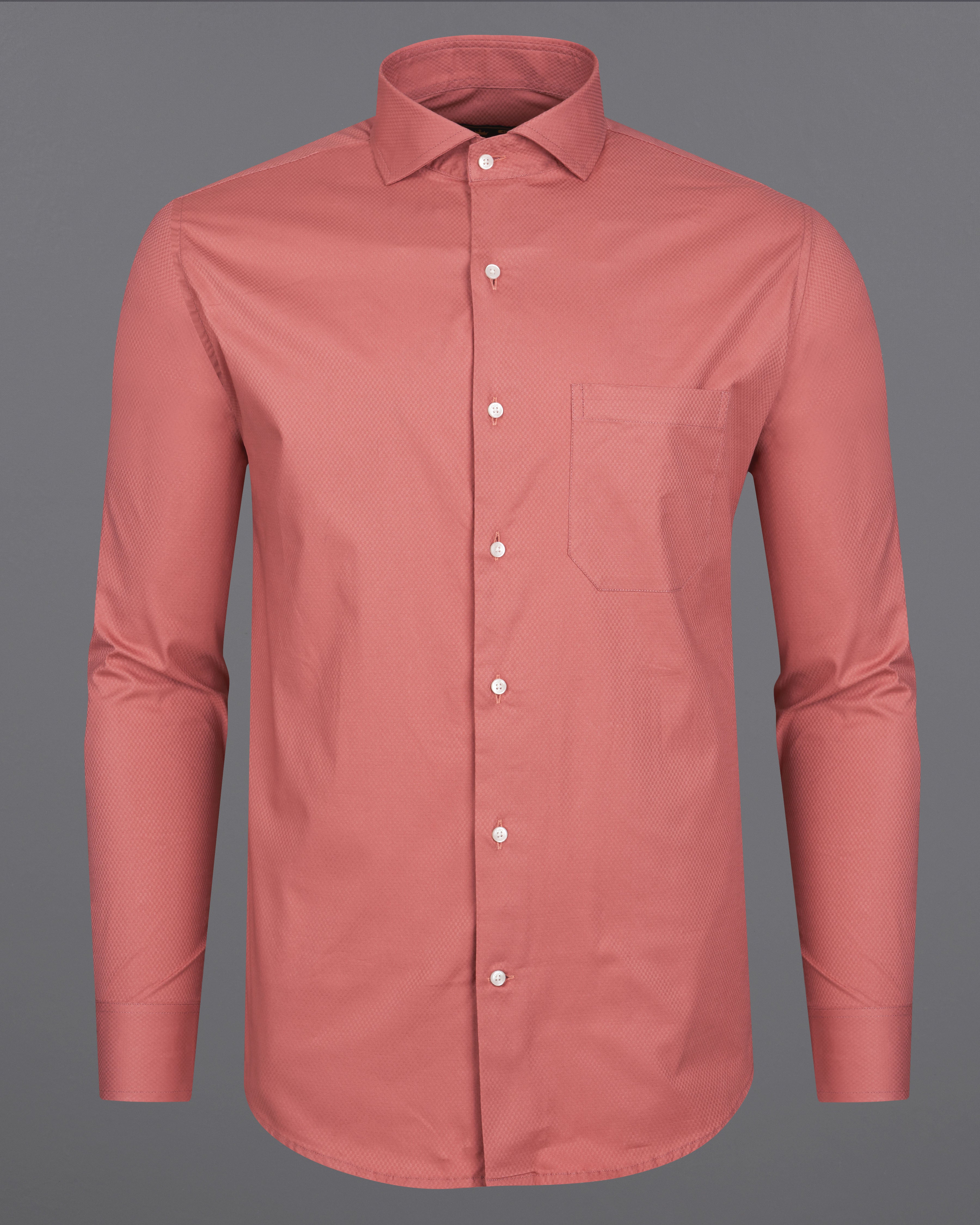 Dirty Peach Dobby Textured Premium Giza Cotton Shirt 9083-CA-38, 9083-CA-H-38, 9083-CA-39, 9083-CA-H-39, 9083-CA-40, 9083-CA-H-40, 9083-CA-42, 9083-CA-H-42, 9083-CA-44, 9083-CA-H-44, 9083-CA-46, 9083-CA-H-46, 9083-CA-48, 9083-CA-H-48, 9083-CA-50, 9083-CA-H-50, 9083-CA-52, 9083-CA-H-52