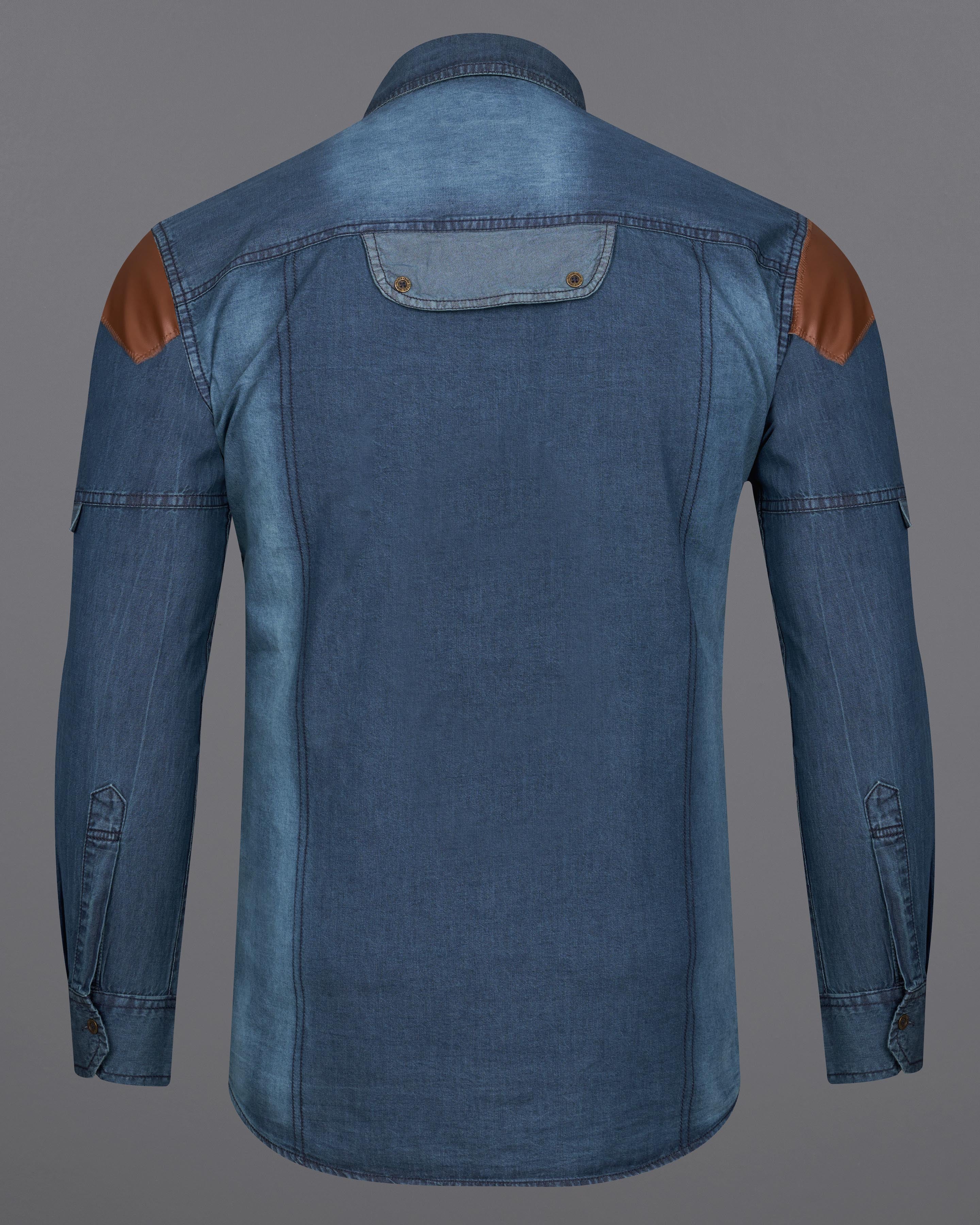 Rhino Blue Light Weights Denim Designer Overshirt 9097-38, 9097-H-38, 9097-39, 9097-H-39, 9097-40, 9097-H-40, 9097-42, 9097-H-42, 9097-44, 9097-H-44, 9097-46, 9097-H-46, 9097-48, 9097-H-48, 9097-50, 9097-H-50, 9097-52, 9097-H-52