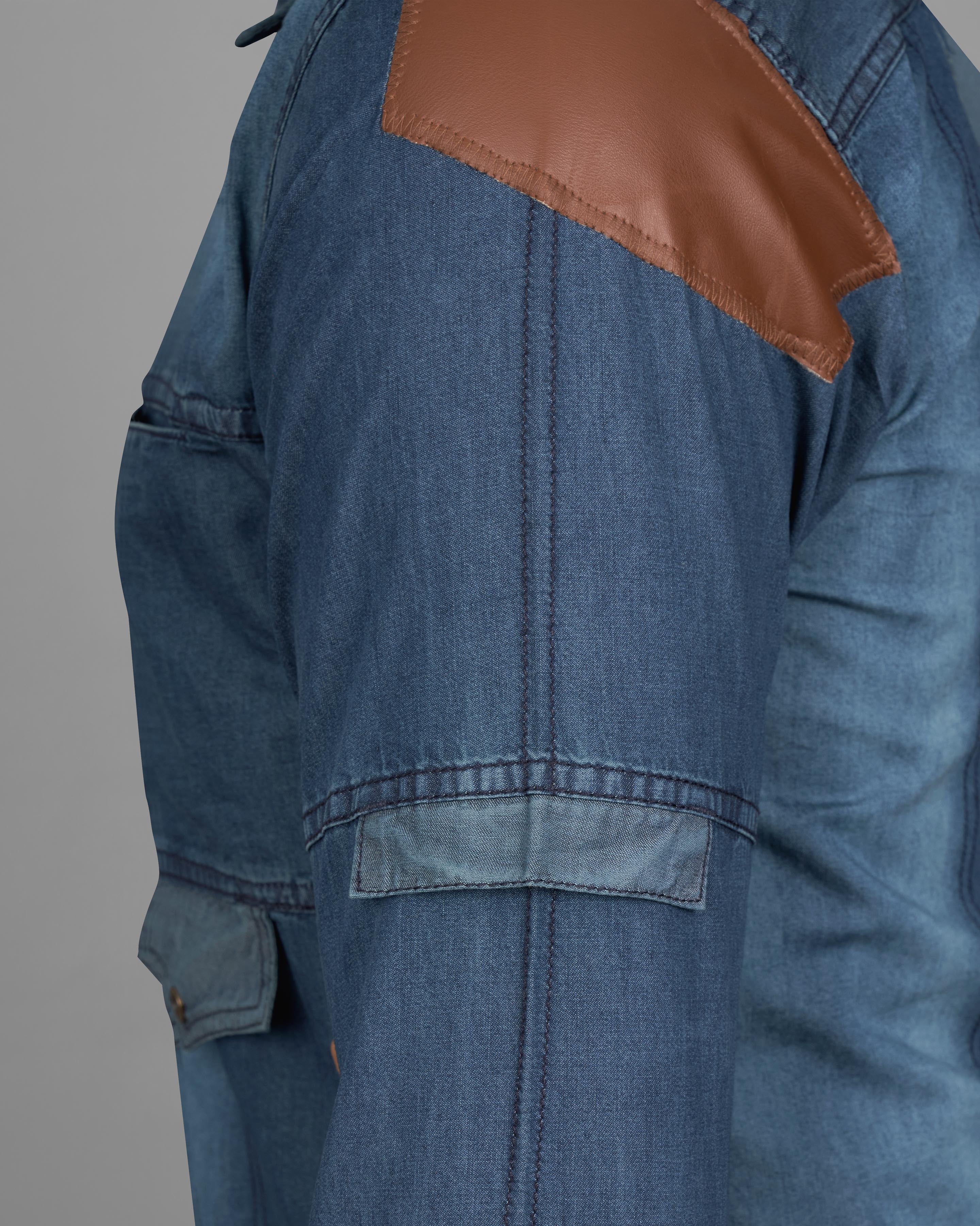 Rhino Blue Light Weights Denim Designer Overshirt 9097-38, 9097-H-38, 9097-39, 9097-H-39, 9097-40, 9097-H-40, 9097-42, 9097-H-42, 9097-44, 9097-H-44, 9097-46, 9097-H-46, 9097-48, 9097-H-48, 9097-50, 9097-H-50, 9097-52, 9097-H-52