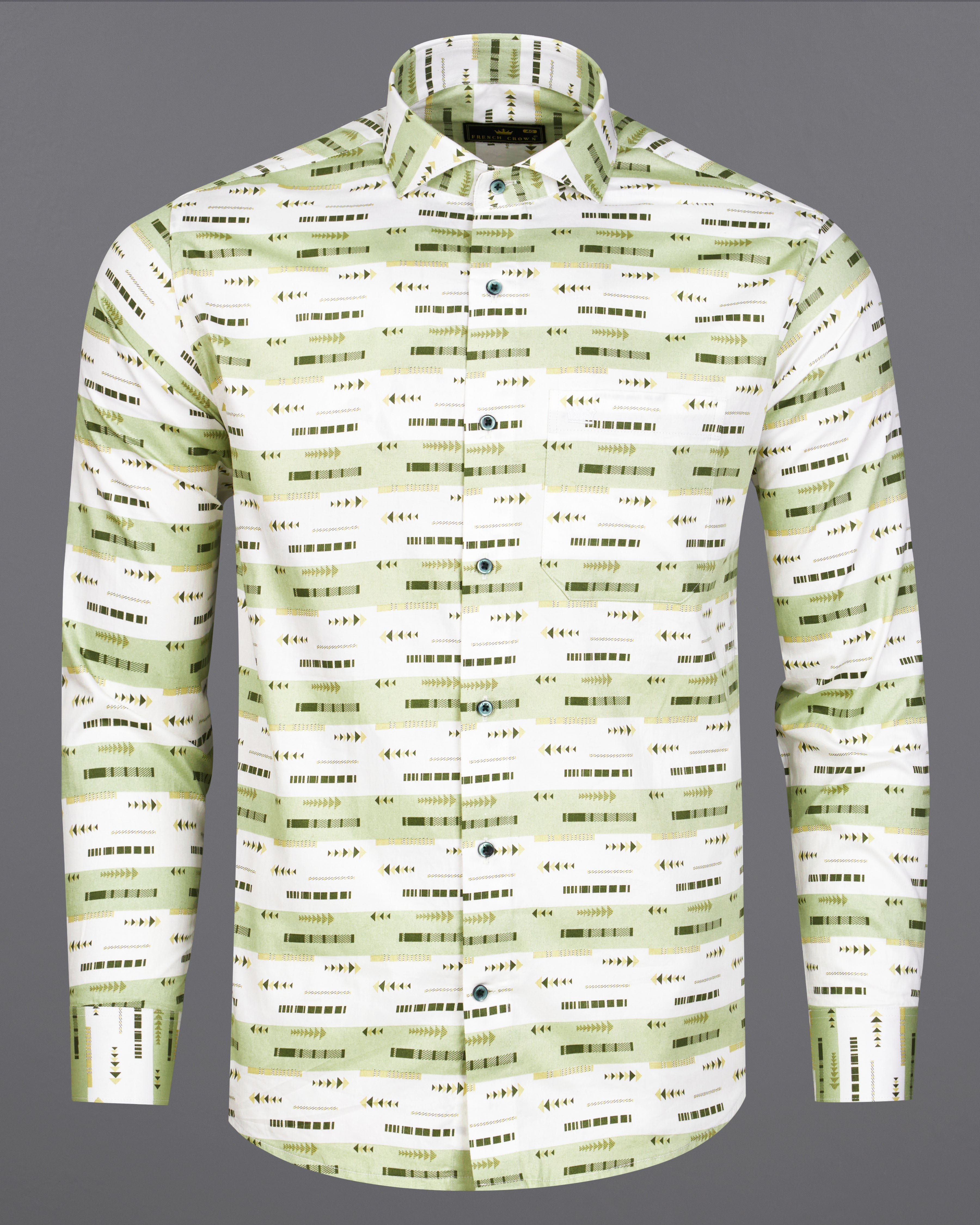 Bright White and Pixie Green Printed Super Soft Premium Cotton Shirt 9112-CA-GR-38,9112-CA-GR-H-38,9112-CA-GR-39,9112-CA-GR-H-39,9112-CA-GR-40,9112-CA-GR-H-40,9112-CA-GR-42,9112-CA-GR-H-42,9112-CA-GR-44,9112-CA-GR-H-44,9112-CA-GR-46,9112-CA-GR-H-46,9112-CA-GR-48,9112-CA-GR-H-48,9112-CA-GR-50,9112-CA-GR-H-50,9112-CA-GR-52,9112-CA-GR-H-52