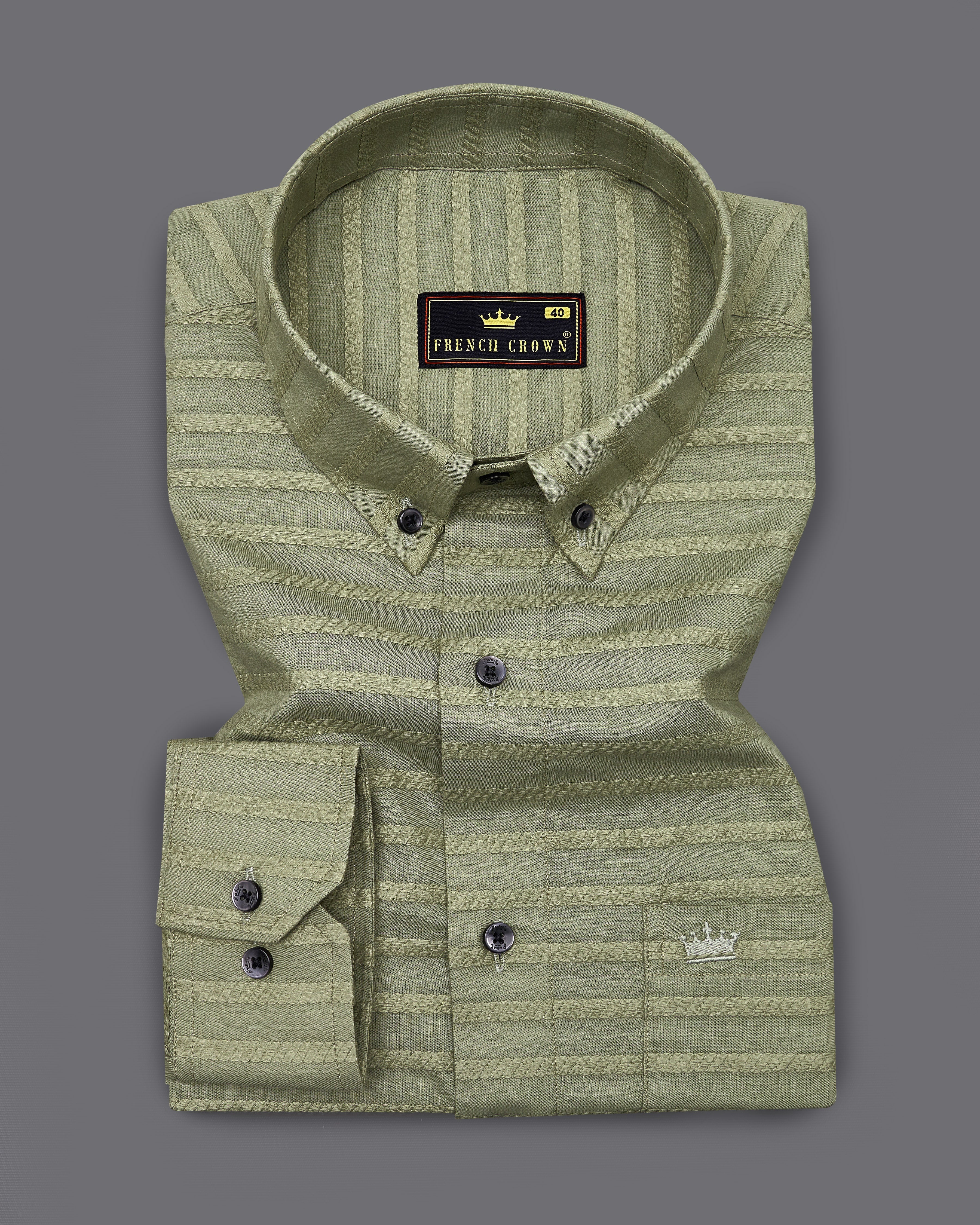 Oyster Green Striped Dobby Textured Premium Giza Cotton Shirt 9116-BD-BLK-38,9116-BD-BLK-H-38,9116-BD-BLK-39,9116-BD-BLK-H-39,9116-BD-BLK-40,9116-BD-BLK-H-40,9116-BD-BLK-42,9116-BD-BLK-H-42,9116-BD-BLK-44,9116-BD-BLK-H-44,9116-BD-BLK-46,9116-BD-BLK-H-46,9116-BD-BLK-48,9116-BD-BLK-H-48,9116-BD-BLK-50,9116-BD-BLK-H-50,9116-BD-BLK-52,9116-BD-BLK-H-52	