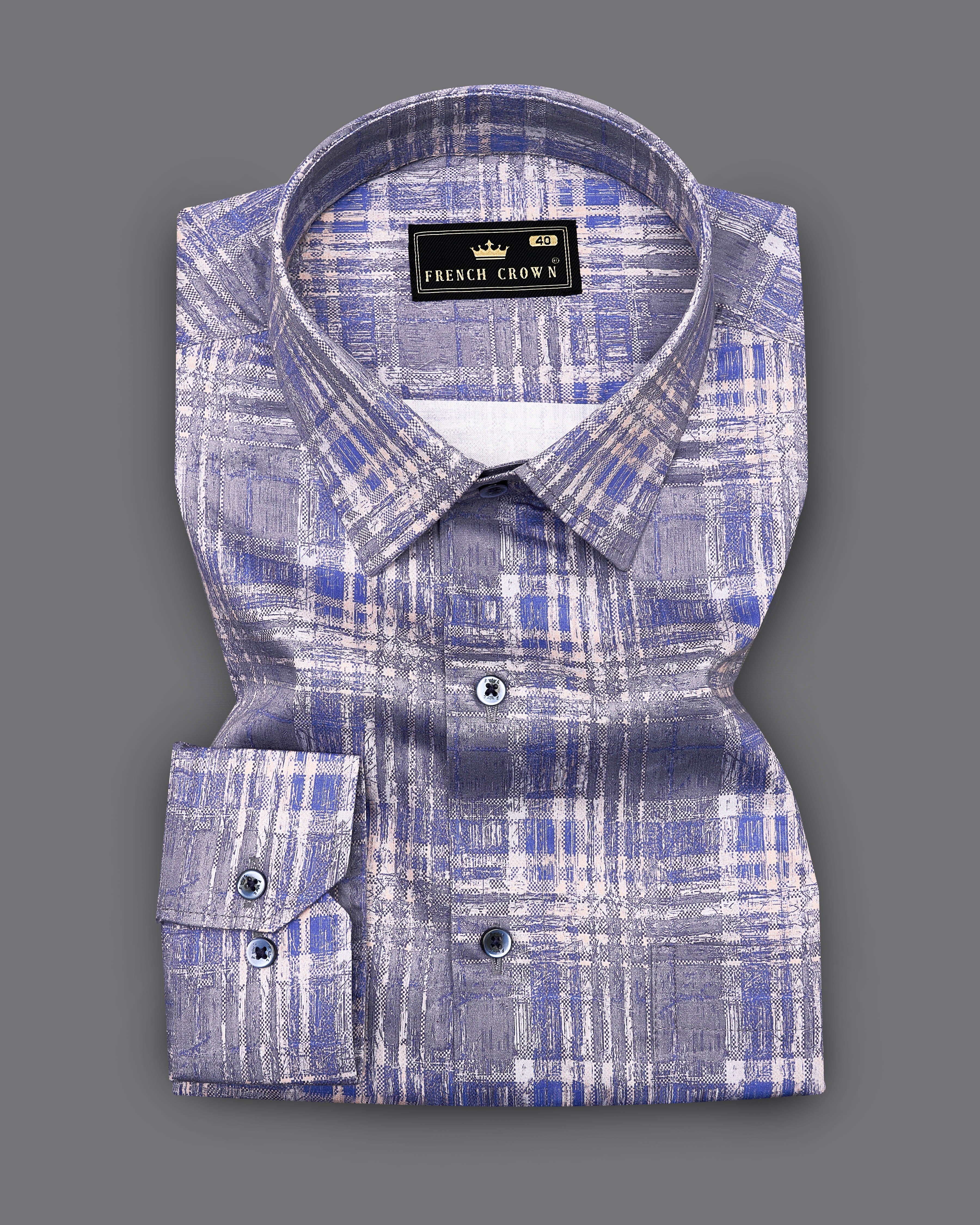 Regent Gray with Scampi Blue Plaid Super Soft Premium Cotton Shirt 9123-BLE-38,9123-BLE-H-38,9123-BLE-39,9123-BLE-H-39,9123-BLE-40,9123-BLE-H-40,9123-BLE-42,9123-BLE-H-42,9123-BLE-44,9123-BLE-H-44,9123-BLE-46,9123-BLE-H-46,9123-BLE-48,9123-BLE-H-48,9123-BLE-50,9123-BLE-H-50,9123-BLE-52,9123-BLE-H-52