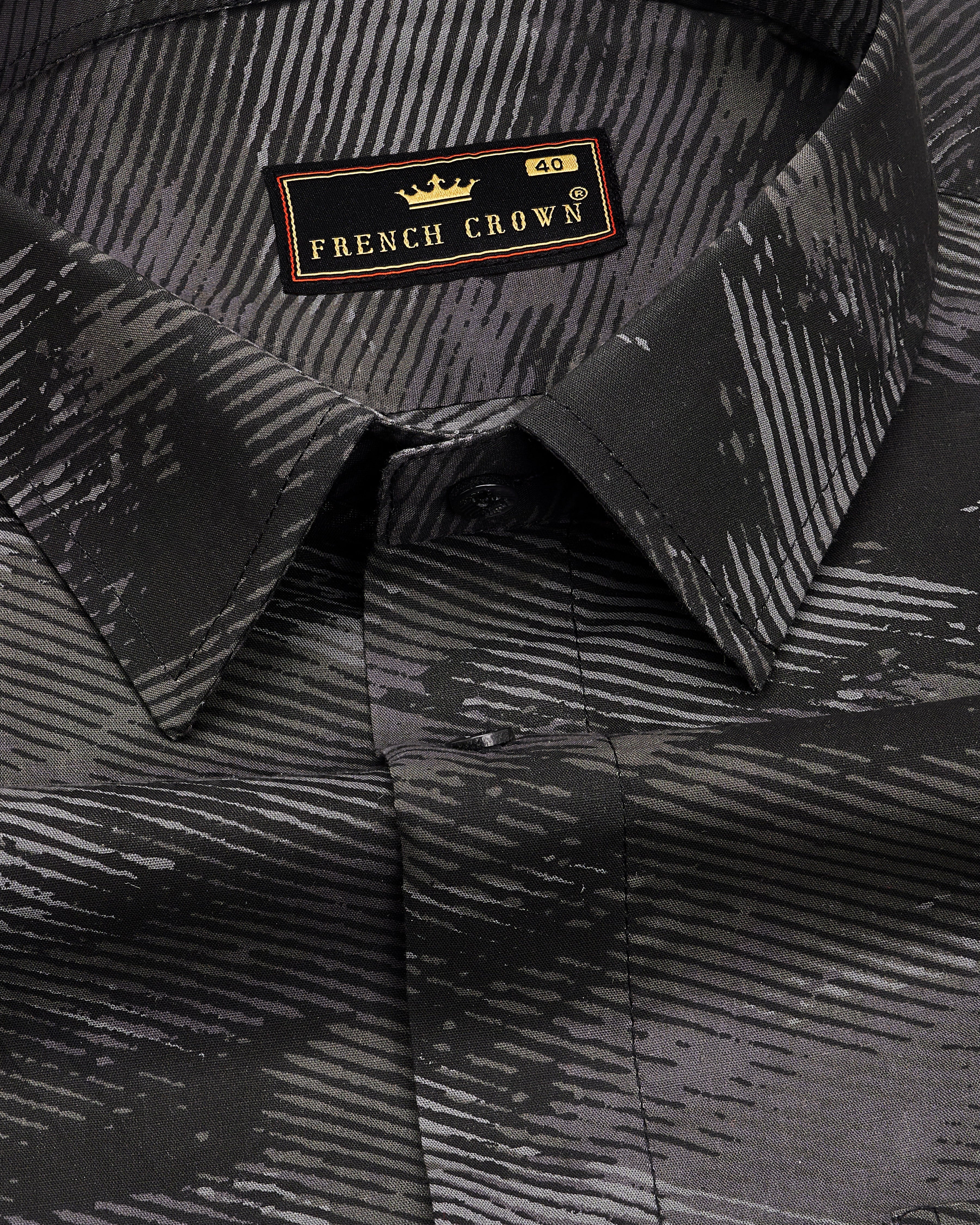 Wenge Gray with Black Premium Cotton Shirt 9134-BLK-38,9134-BLK-H-38,9134-BLK-39,9134-BLK-H-39,9134-BLK-40,9134-BLK-H-40,9134-BLK-42,9134-BLK-H-42,9134-BLK-44,9134-BLK-H-44,9134-BLK-46,9134-BLK-H-46,9134-BLK-48,9134-BLK-H-48,9134-BLK-50,9134-BLK-H-50,9134-BLK-52,9134-BLK-H-52	