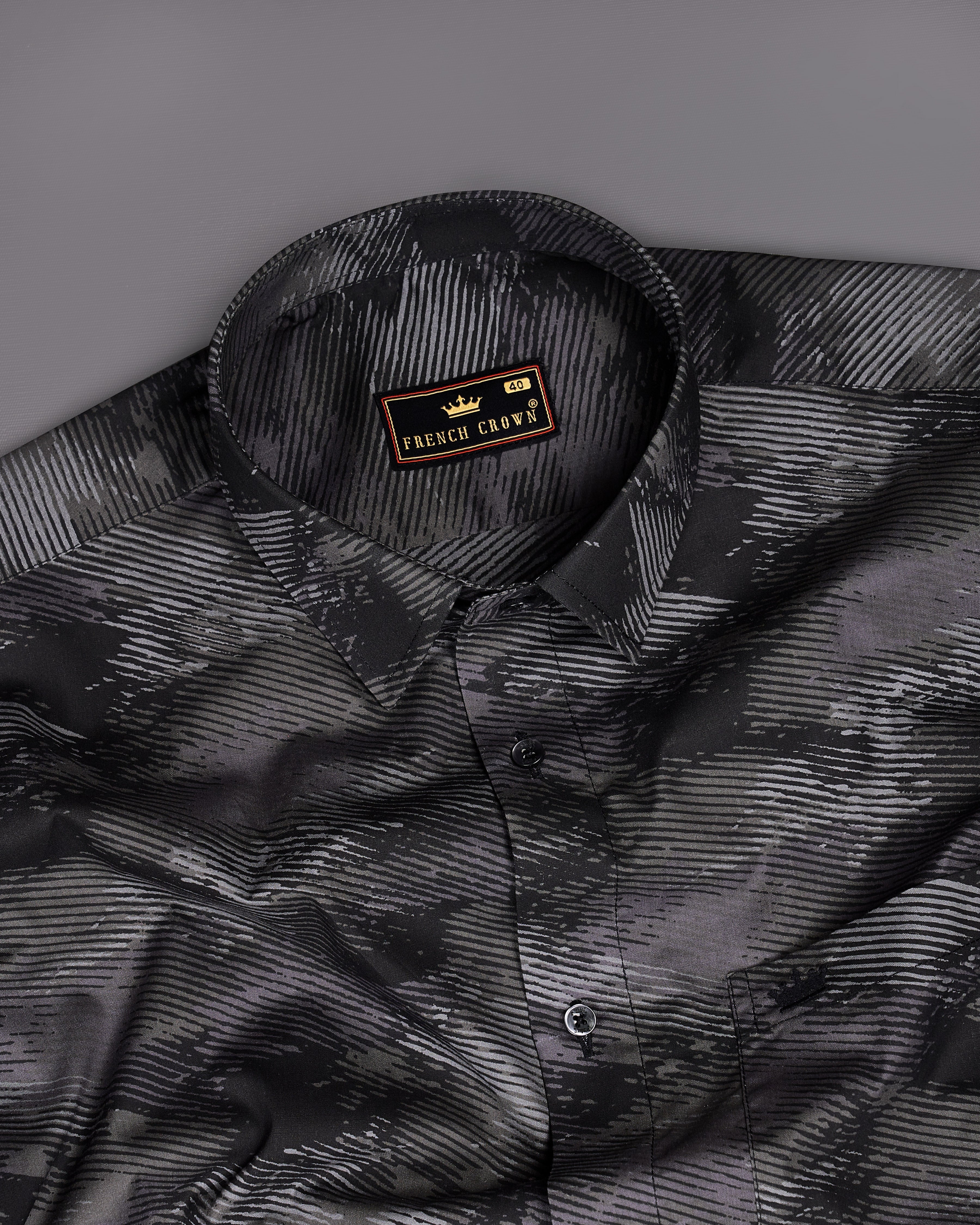 Wenge Gray with Black Premium Cotton Shirt 9134-BLK-38,9134-BLK-H-38,9134-BLK-39,9134-BLK-H-39,9134-BLK-40,9134-BLK-H-40,9134-BLK-42,9134-BLK-H-42,9134-BLK-44,9134-BLK-H-44,9134-BLK-46,9134-BLK-H-46,9134-BLK-48,9134-BLK-H-48,9134-BLK-50,9134-BLK-H-50,9134-BLK-52,9134-BLK-H-52	