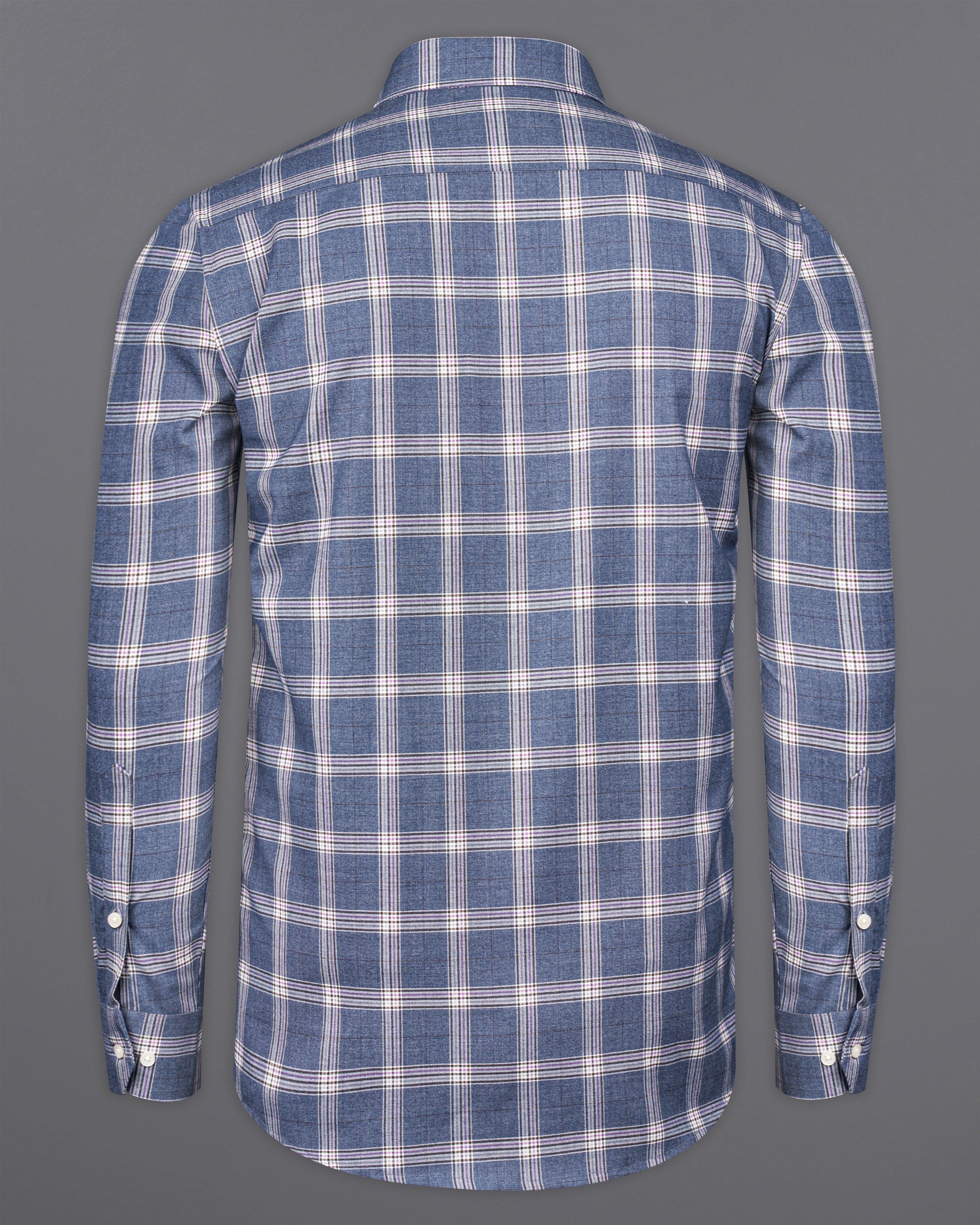 Comet Gray Checkered Royal Oxford Overshirt/Shacket