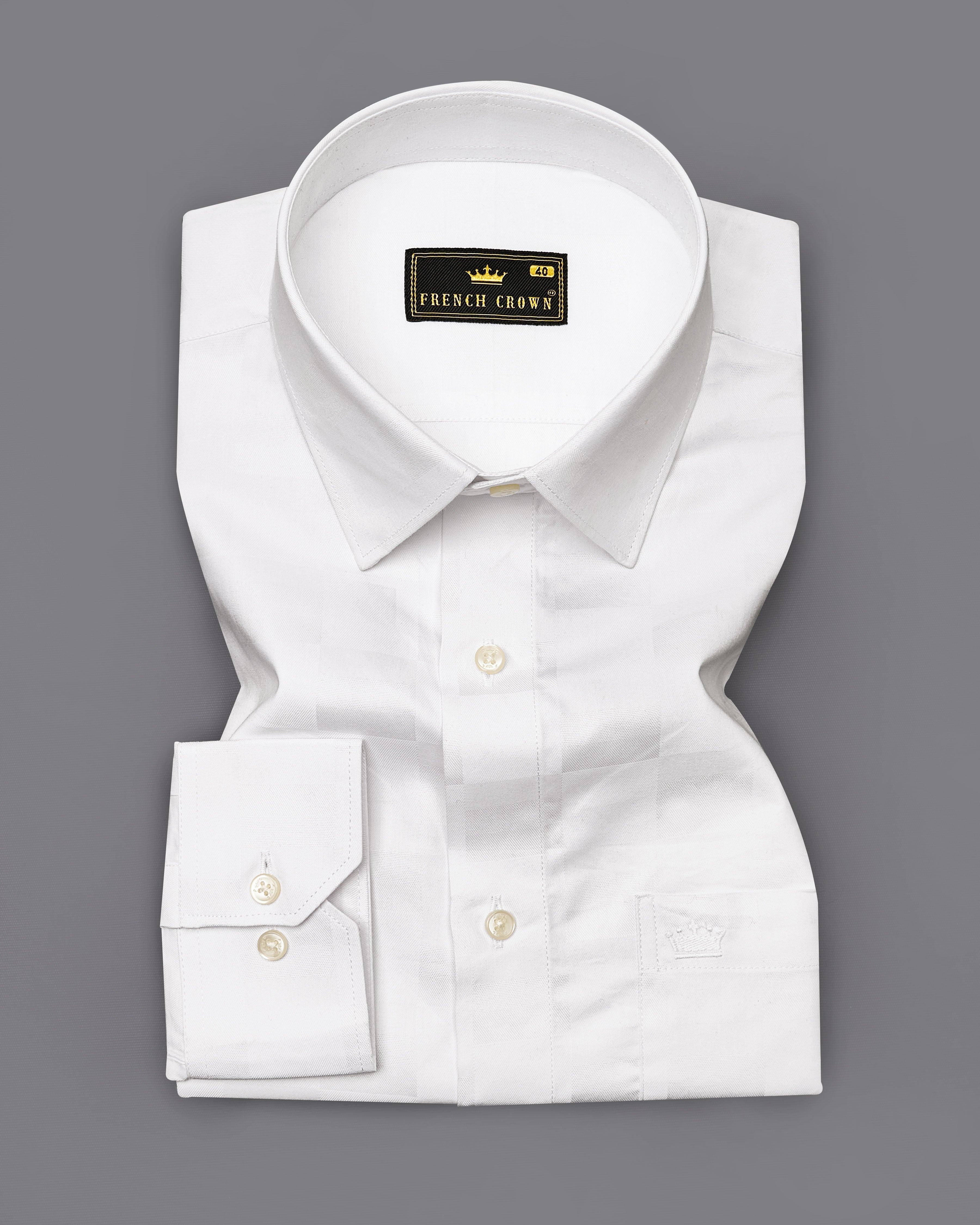 Bright White Dobby Textured Premium Giza Cotton Shirt 9164-38,9164-H-38,9164-39,9164-H-39,9164-40,9164-H-40,9164-42,9164-H-42,9164-44,9164-H-44,9164-46,9164-H-46,9164-48,9164-H-48,9164-50,9164-H-50,9164-52,9164-H-52