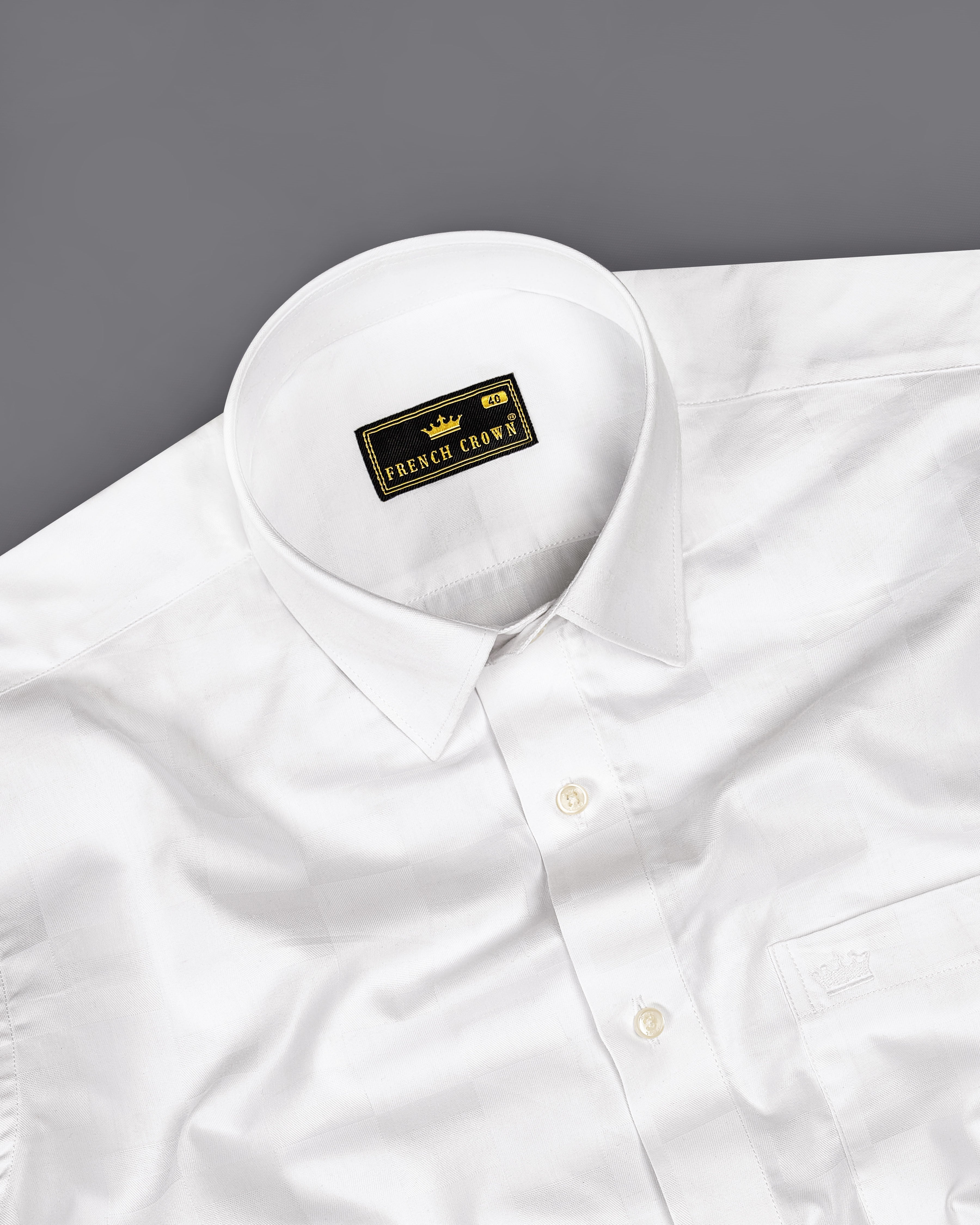 Bright White Dobby Textured Premium Giza Cotton Shirt 9164-38,9164-H-38,9164-39,9164-H-39,9164-40,9164-H-40,9164-42,9164-H-42,9164-44,9164-H-44,9164-46,9164-H-46,9164-48,9164-H-48,9164-50,9164-H-50,9164-52,9164-H-52