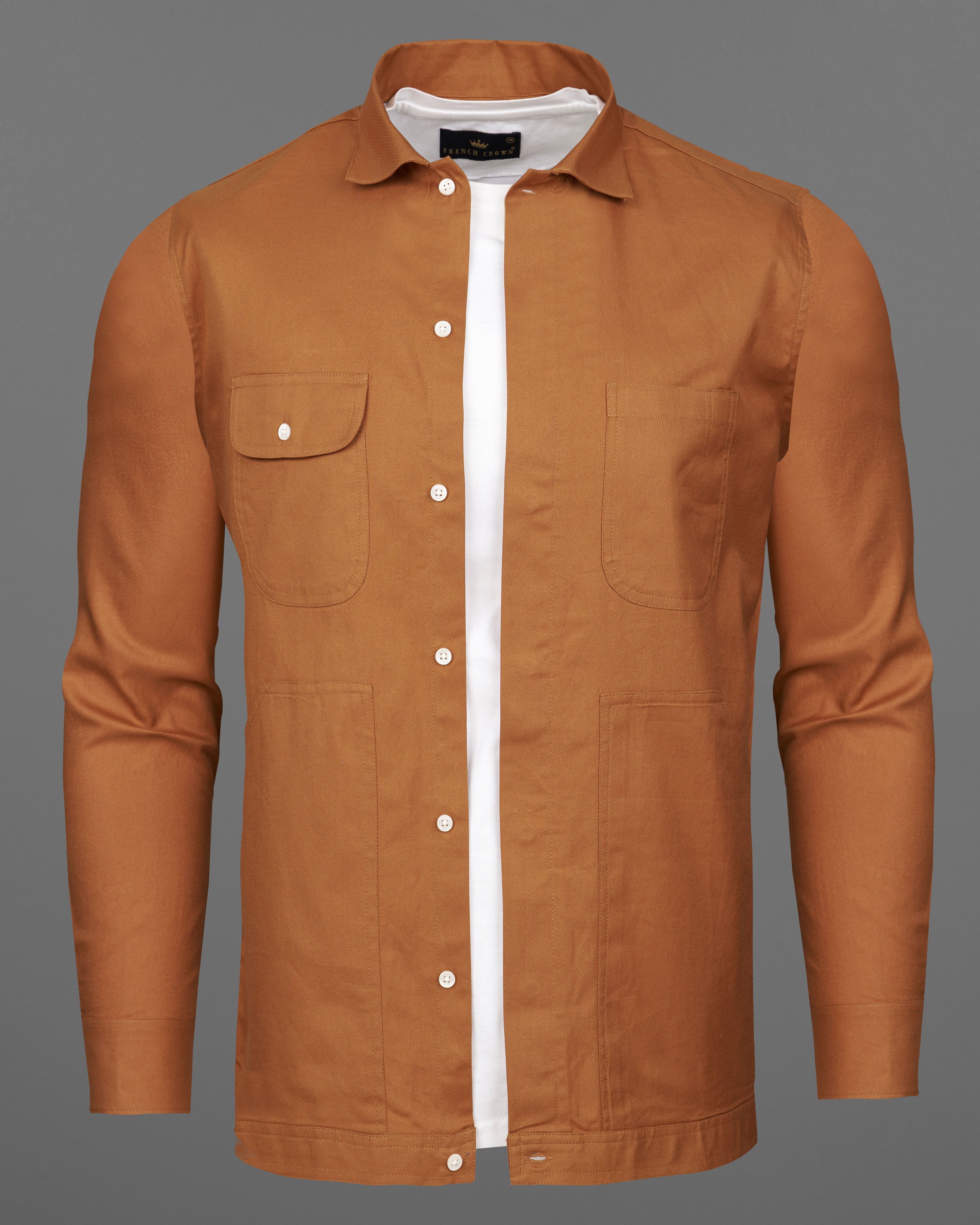 Sepia Brown Twill Premium Cotton Designer Overshirt 9193-OS-P132-38,9193-OS-P132-H-38,9193-OS-P132-39,9193-OS-P132-H-39,9193-OS-P132-40,9193-OS-P132-H-40,9193-OS-P132-42,9193-OS-P132-H-42,9193-OS-P132-44,9193-OS-P132-H-44,9193-OS-P132-46,9193-OS-P132-H-46,9193-OS-P132-48,9193-OS-P132-H-48,9193-OS-P132-50,9193-OS-P132-H-50,9193-OS-P132-52,9193-OS-P132-H-52