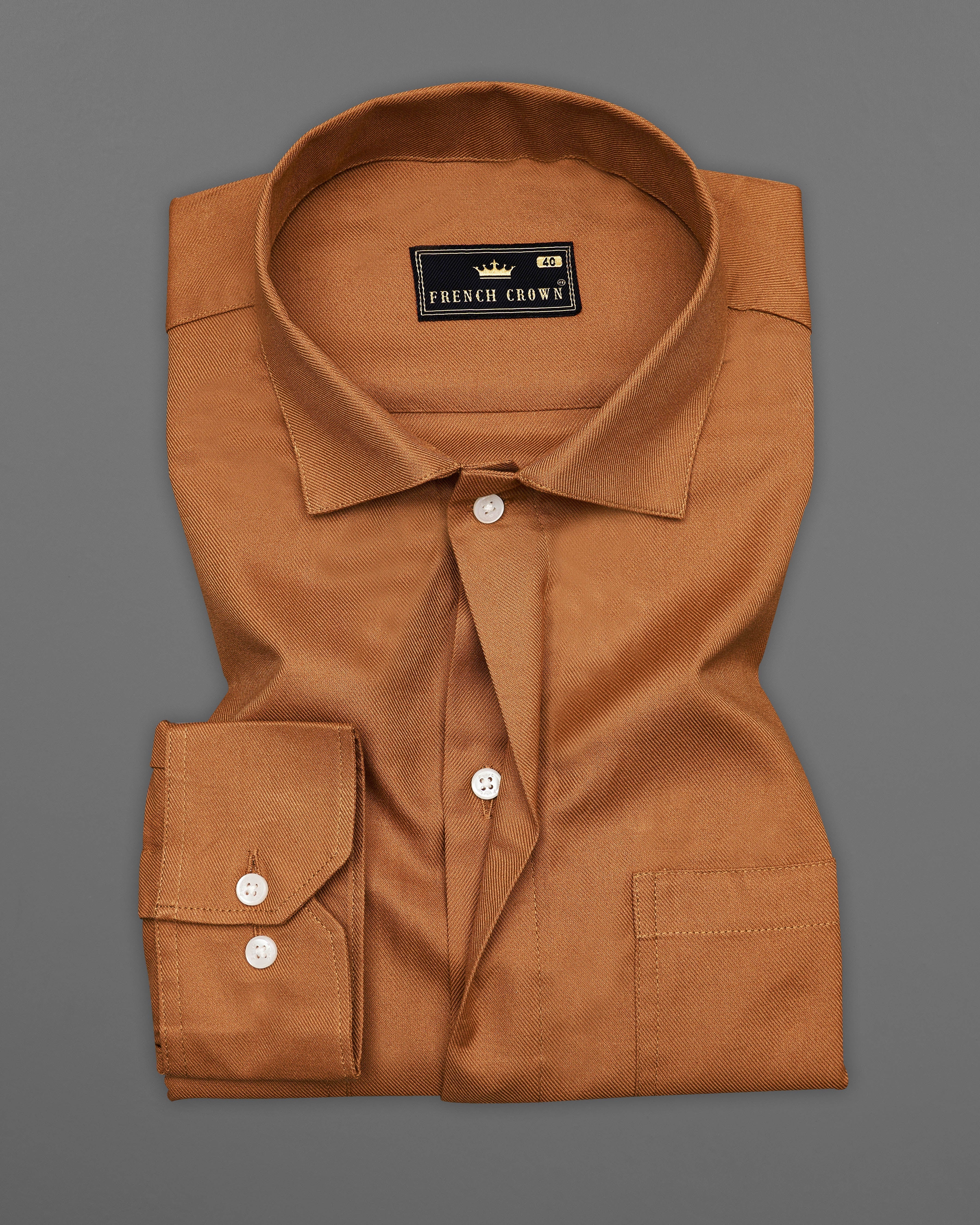 Sepia Brown Twill Premium Cotton Designer Overshirt 9193-OS-P132-38,9193-OS-P132-H-38,9193-OS-P132-39,9193-OS-P132-H-39,9193-OS-P132-40,9193-OS-P132-H-40,9193-OS-P132-42,9193-OS-P132-H-42,9193-OS-P132-44,9193-OS-P132-H-44,9193-OS-P132-46,9193-OS-P132-H-46,9193-OS-P132-48,9193-OS-P132-H-48,9193-OS-P132-50,9193-OS-P132-H-50,9193-OS-P132-52,9193-OS-P132-H-52