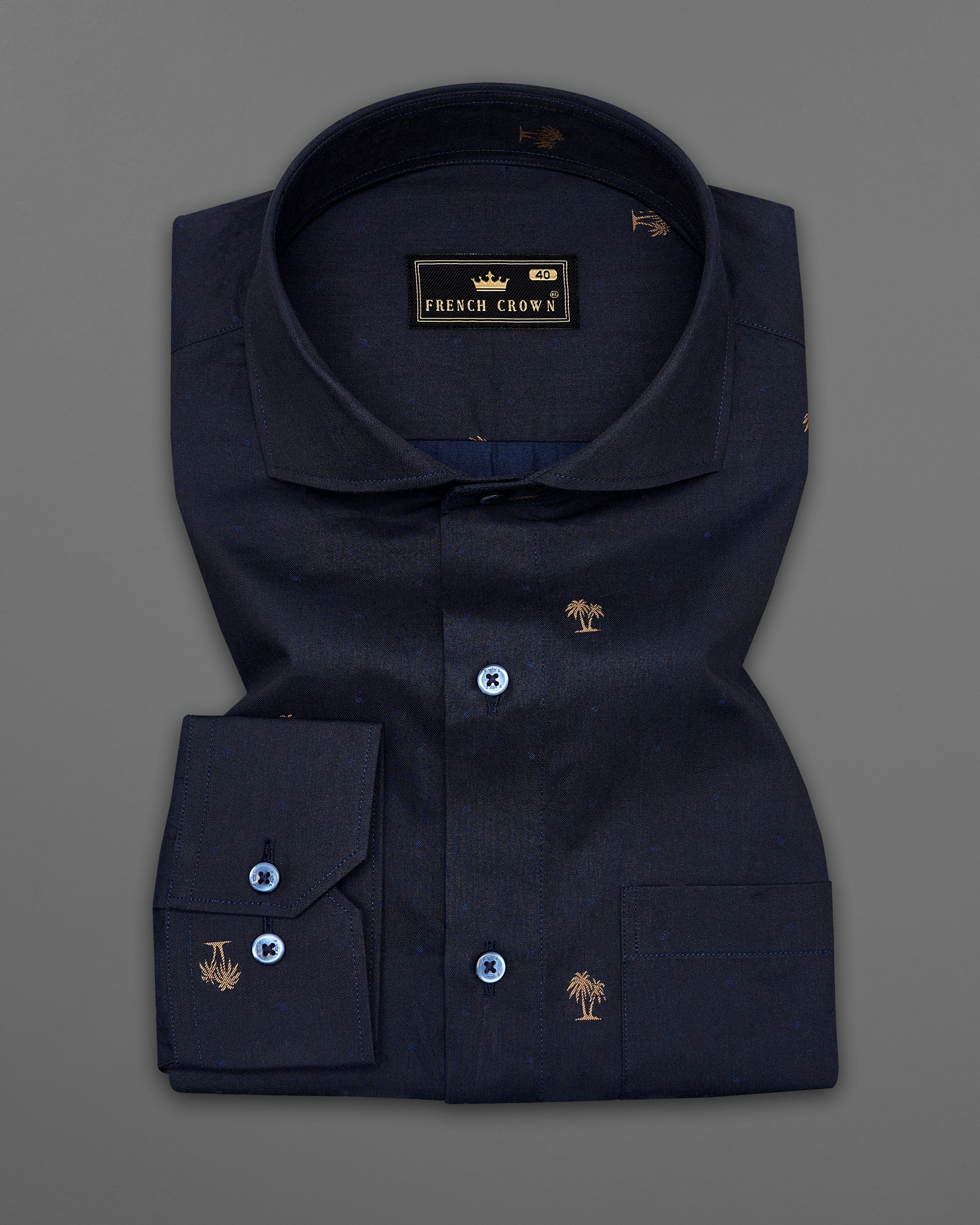 Cinder Navy Blue Trees Textured Jacquard Premium Giza Cotton Shirt 9213-CA-BLE-38,9213-CA-BLE-H-38,9213-CA-BLE-39,9213-CA-BLE-H-39,9213-CA-BLE-40,9213-CA-BLE-H-40,9213-CA-BLE-42,9213-CA-BLE-H-42,9213-CA-BLE-44,9213-CA-BLE-H-44,9213-CA-BLE-46,9213-CA-BLE-H-46,9213-CA-BLE-48,9213-CA-BLE-H-48,9213-CA-BLE-50,9213-CA-BLE-H-50,9213-CA-BLE-52,9213-CA-BLE-H-52