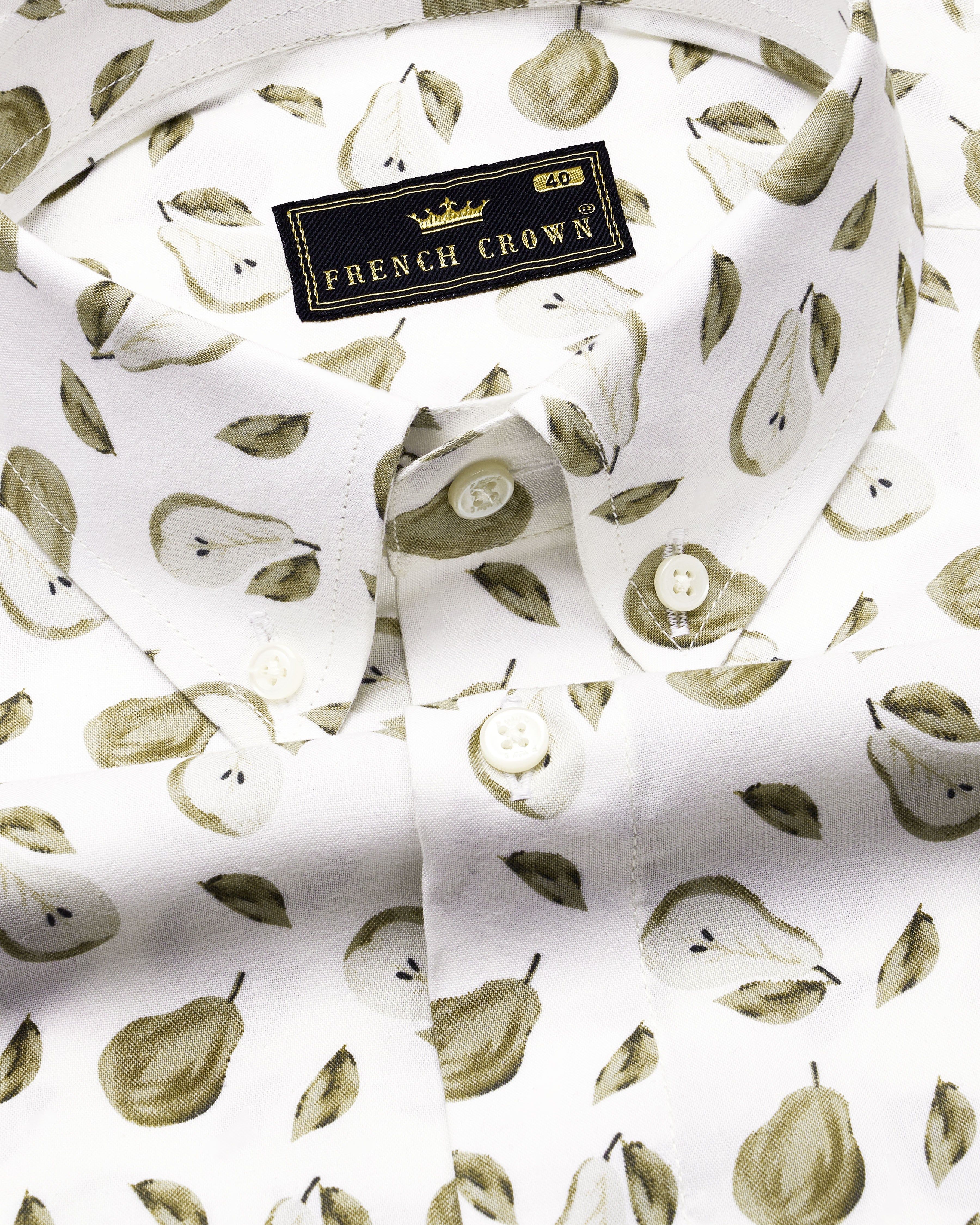 Bright white with Clay Creek Green Papaya Printed Premium Cotton Shirt9227-BD-38,9227-BD-H-38,9227-BD-39,9227-BD-H-39,9227-BD-40,9227-BD-H-40,9227-BD-42,9227-BD-H-42,9227-BD-44,9227-BD-H-44,9227-BD-46,9227-BD-H-46,9227-BD-48,9227-BD-H-48,9227-BD-50,9227-BD-H-50,9227-BD-52,9227-BD-H-52