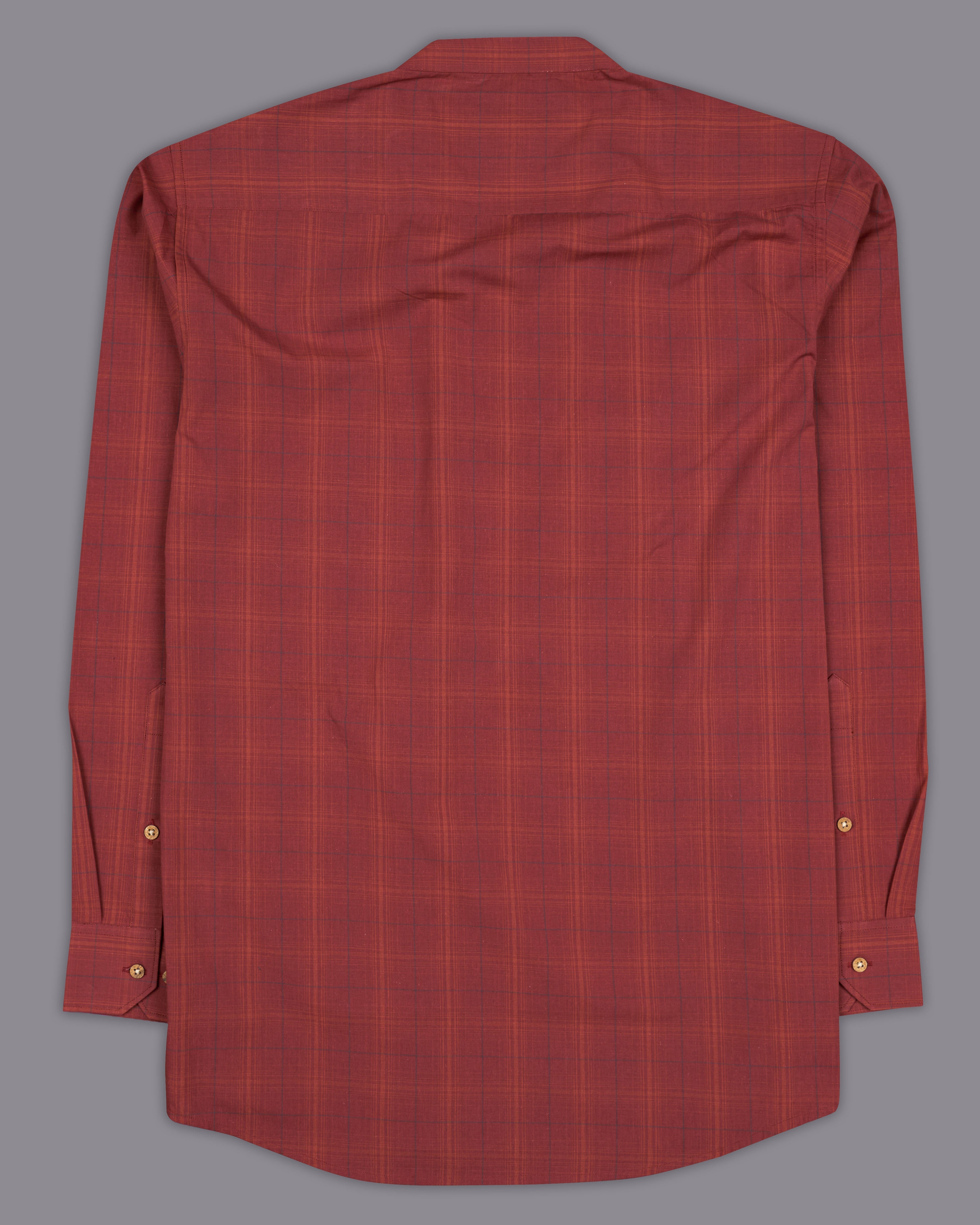 Lotus Red Plaid Premium Cotton Kurta Shirt 9256-KS-38,9256-KS-H-38,9256-KS-39,9256-KS-H-39,9256-KS-40,9256-KS-H-40,9256-KS-42,9256-KS-H-42,9256-KS-44,9256-KS-H-44,9256-KS-46,9256-KS-H-46,9256-KS-48,9256-KS-H-48,9256-KS-50,9256-KS-H-50,9256-KS-52,9256-KS-H-52