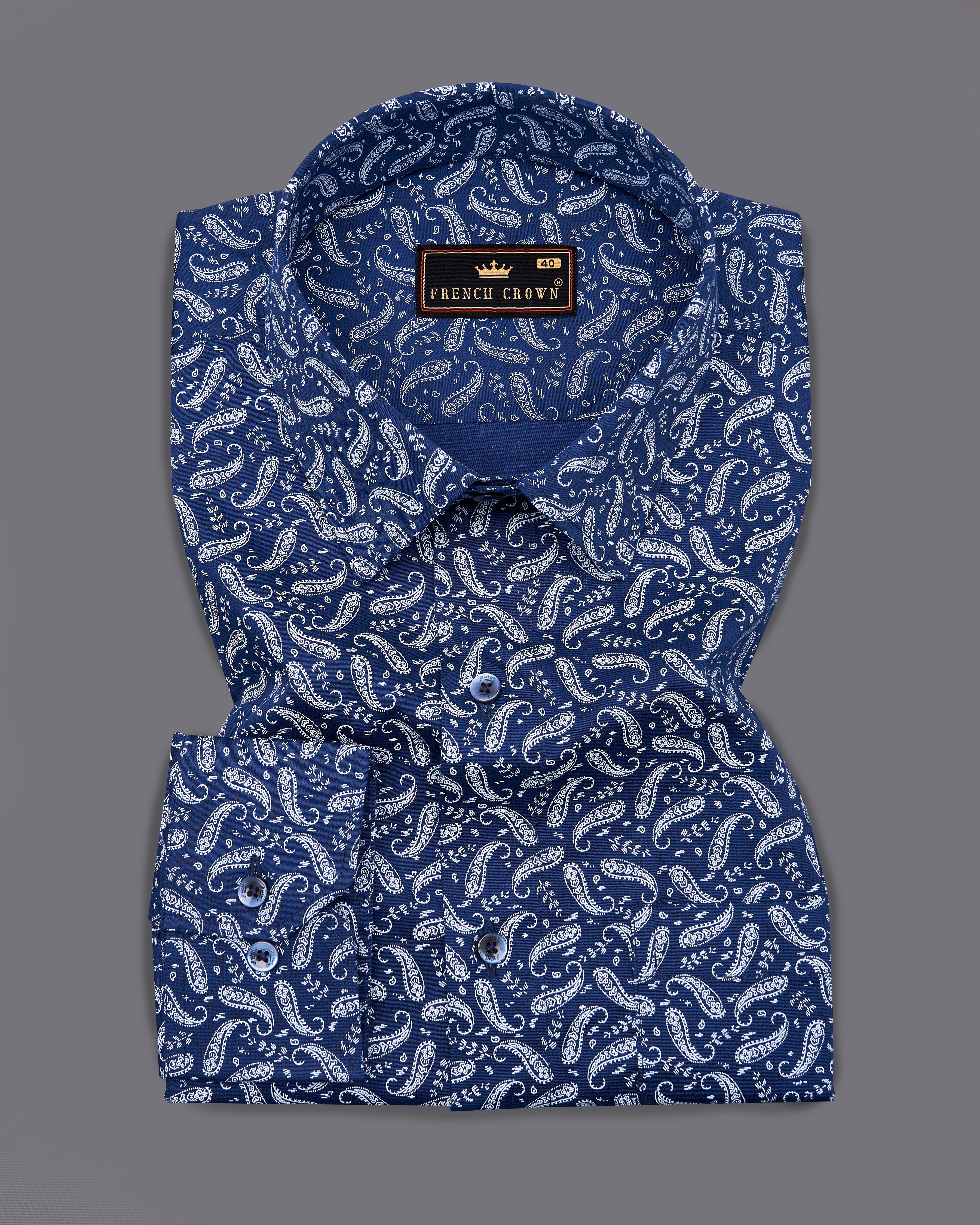 Biscay Blue Paisley Textured Royal Oxford Shirt 9261-BLE-38,9261-BLE-H-38,9261-BLE-39,9261-BLE-H-39,9261-BLE-40,9261-BLE-H-40,9261-BLE-42,9261-BLE-H-42,9261-BLE-44,9261-BLE-H-44,9261-BLE-46,9261-BLE-H-46,9261-BLE-48,9261-BLE-H-48,9261-BLE-50,9261-BLE-H-50,9261-BLE-52,9261-BLE-H-52