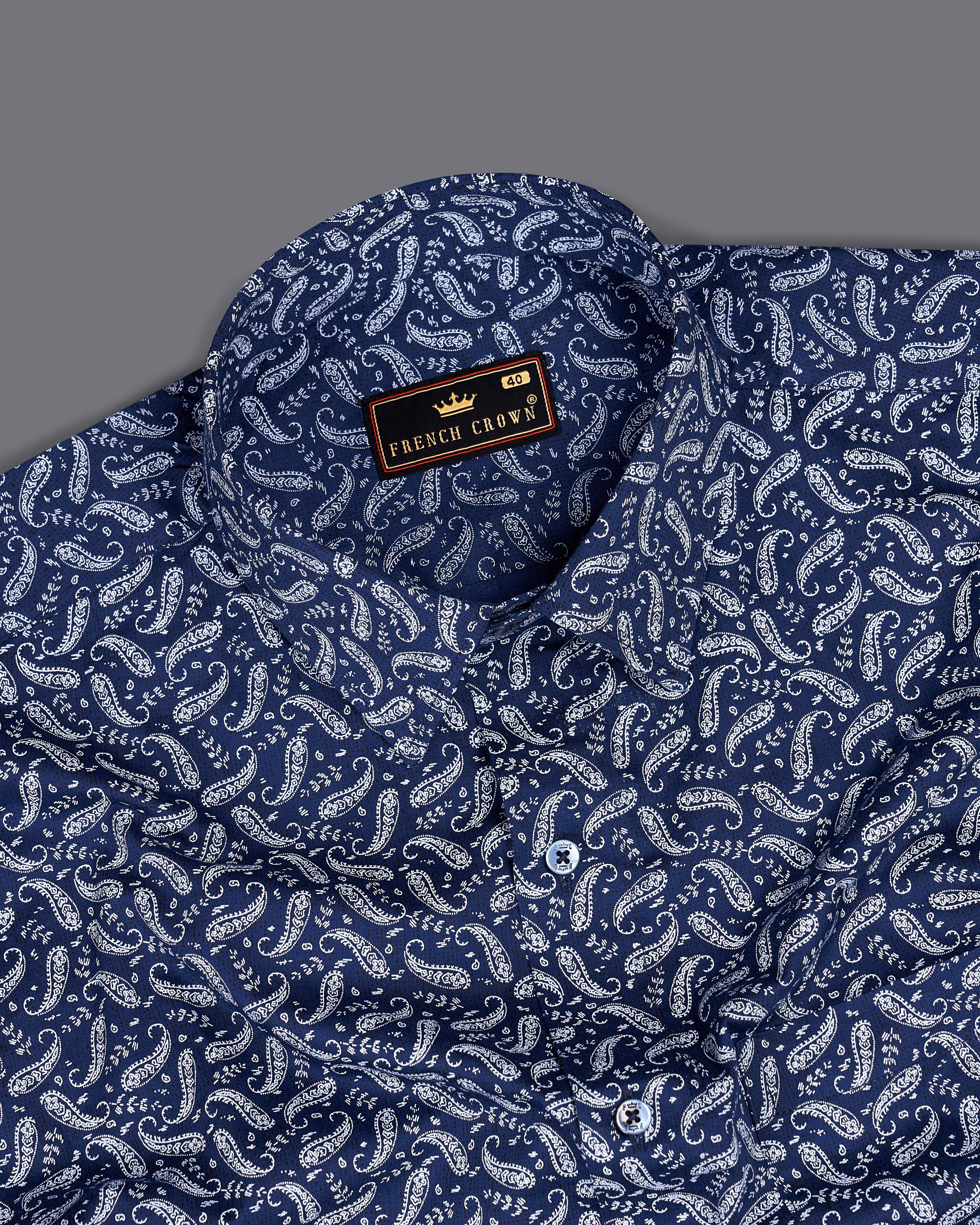 Biscay Blue Paisley Textured Royal Oxford Shirt 9261-BLE-38,9261-BLE-H-38,9261-BLE-39,9261-BLE-H-39,9261-BLE-40,9261-BLE-H-40,9261-BLE-42,9261-BLE-H-42,9261-BLE-44,9261-BLE-H-44,9261-BLE-46,9261-BLE-H-46,9261-BLE-48,9261-BLE-H-48,9261-BLE-50,9261-BLE-H-50,9261-BLE-52,9261-BLE-H-52