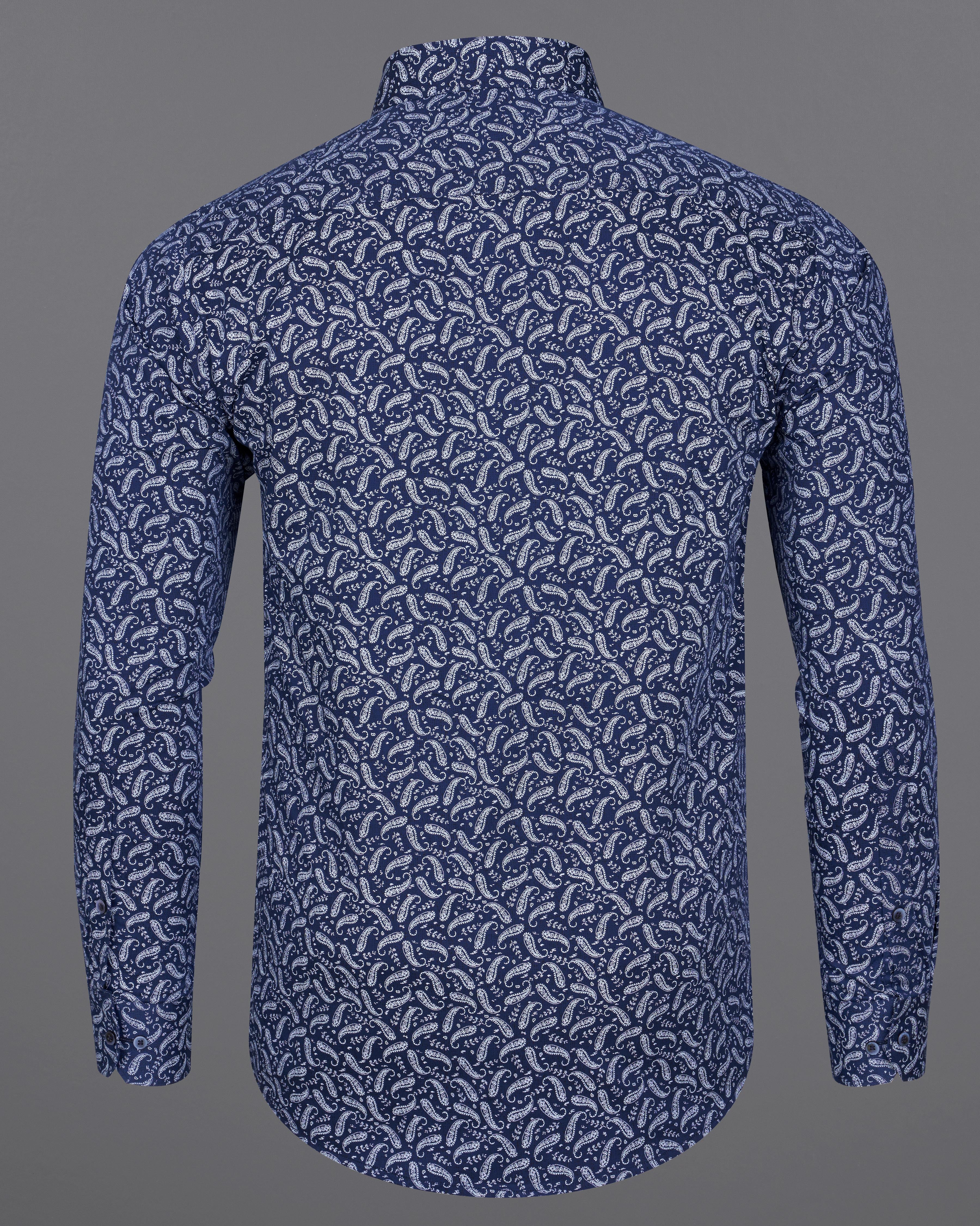 Biscay Blue Paisley Textured Royal Oxford Shirt 9261-BLE-38,9261-BLE-H-38,9261-BLE-39,9261-BLE-H-39,9261-BLE-40,9261-BLE-H-40,9261-BLE-42,9261-BLE-H-42,9261-BLE-44,9261-BLE-H-44,9261-BLE-46,9261-BLE-H-46,9261-BLE-48,9261-BLE-H-48,9261-BLE-50,9261-BLE-H-50,9261-BLE-52,9261-BLE-H-52