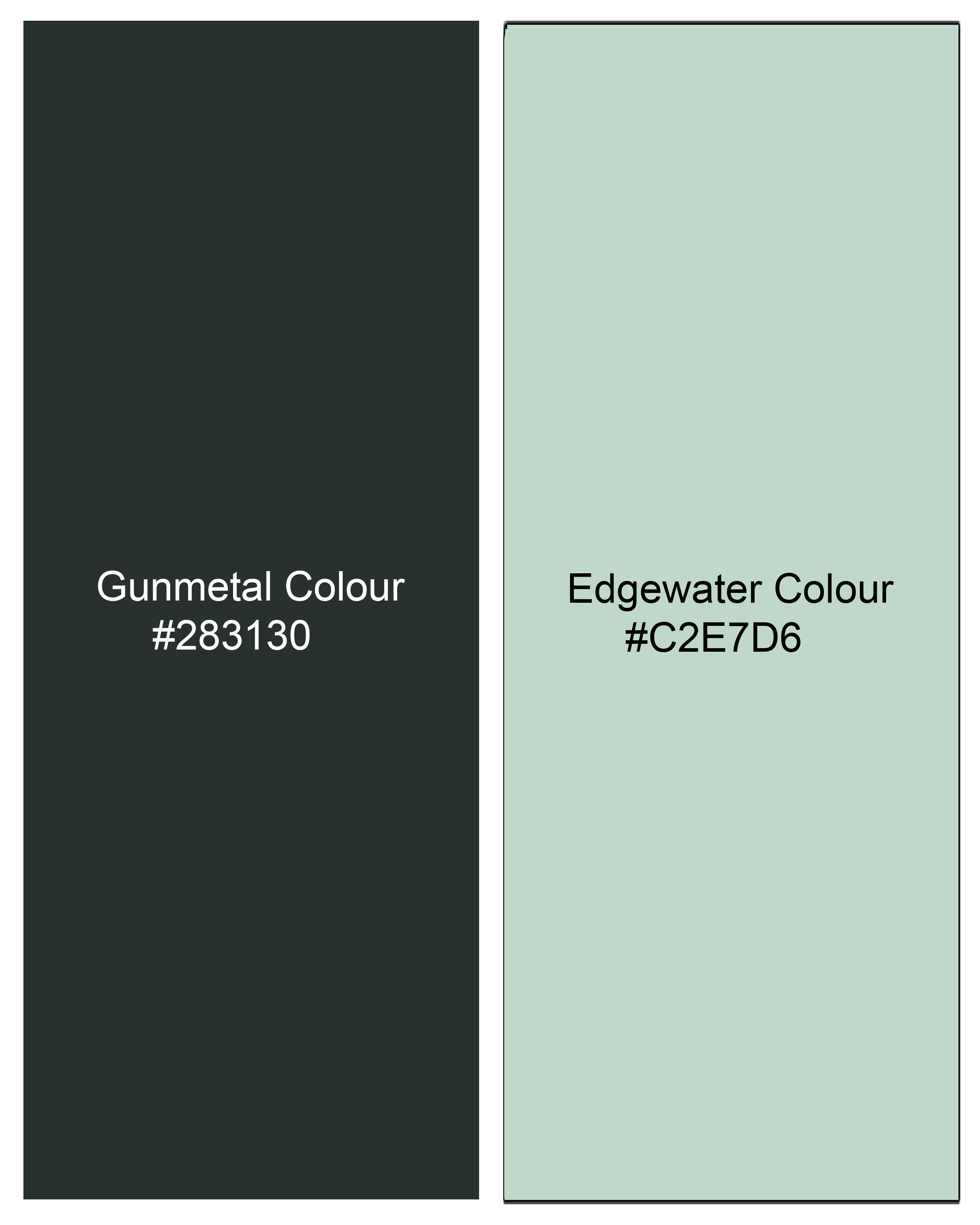 Gunmetal with Edgewater Green Twill Premium Cotton Designer Shirt 9266-CC-P192-38,9266-CC-P192-H-38,9266-CC-P192-39,9266-CC-P192-H-39,9266-CC-P192-40,9266-CC-P192-H-40,9266-CC-P192-42,9266-CC-P192-H-42,9266-CC-P192-44,9266-CC-P192-H-44,9266-CC-P192-46,9266-CC-P192-H-46,9266-CC-P192-48,9266-CC-P192-H-48,9266-CC-P192-50,9266-CC-P192-H-50,9266-CC-P192-52,9266-CC-P192-H-52	