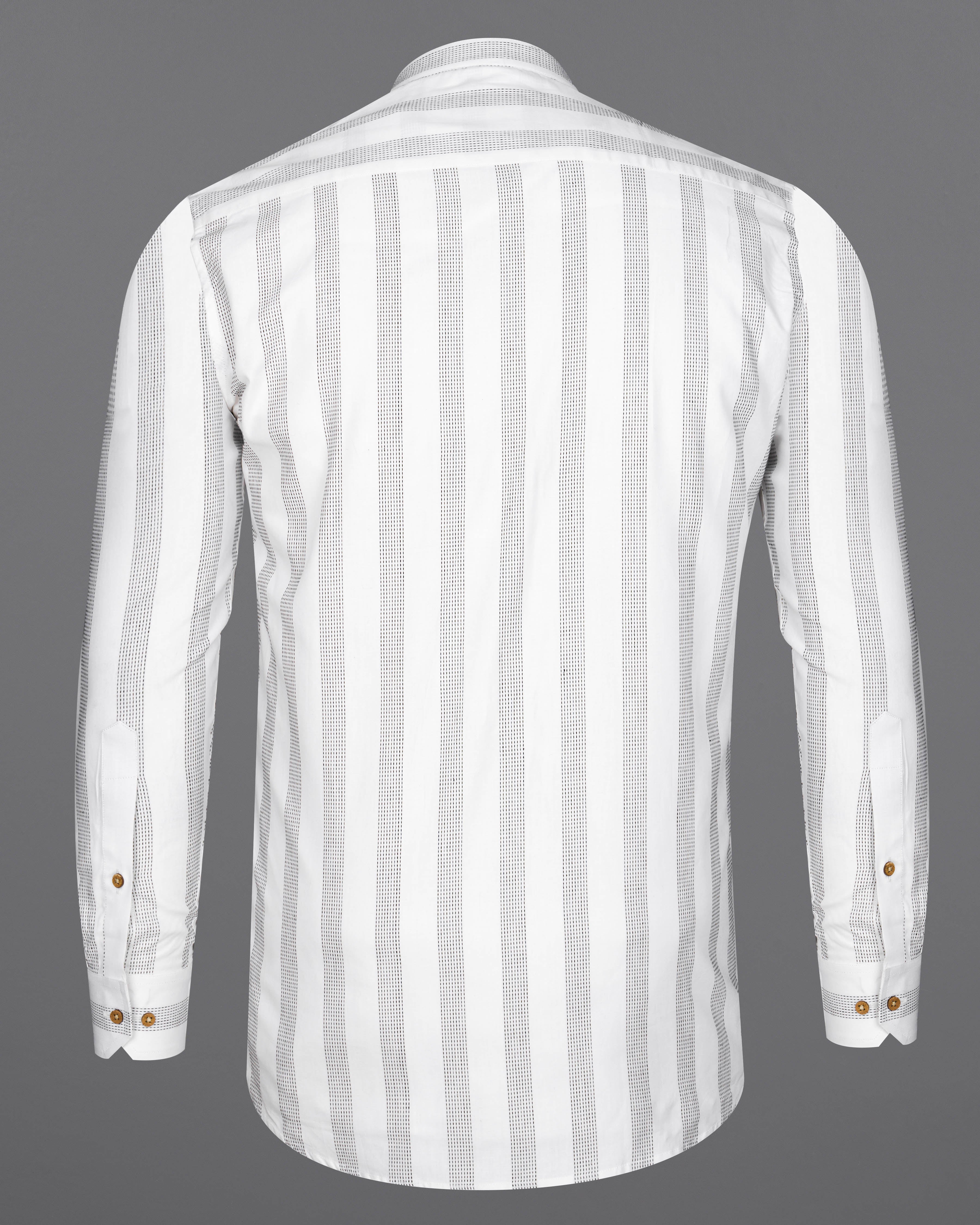 Bright White with Black Striped Dobby Textured Premium Giza Cotton Kurta Shirt 9293-KS-38,9293-KS-H-38,9293-KS-39,9293-KS-H-39,9293-KS-40,9293-KS-H-40,9293-KS-42,9293-KS-H-42,9293-KS-44,9293-KS-H-44,9293-KS-46,9293-KS-H-46,9293-KS-48,9293-KS-H-48,9293-KS-50,9293-KS-H-50,9293-KS-52,9293-KS-H-52