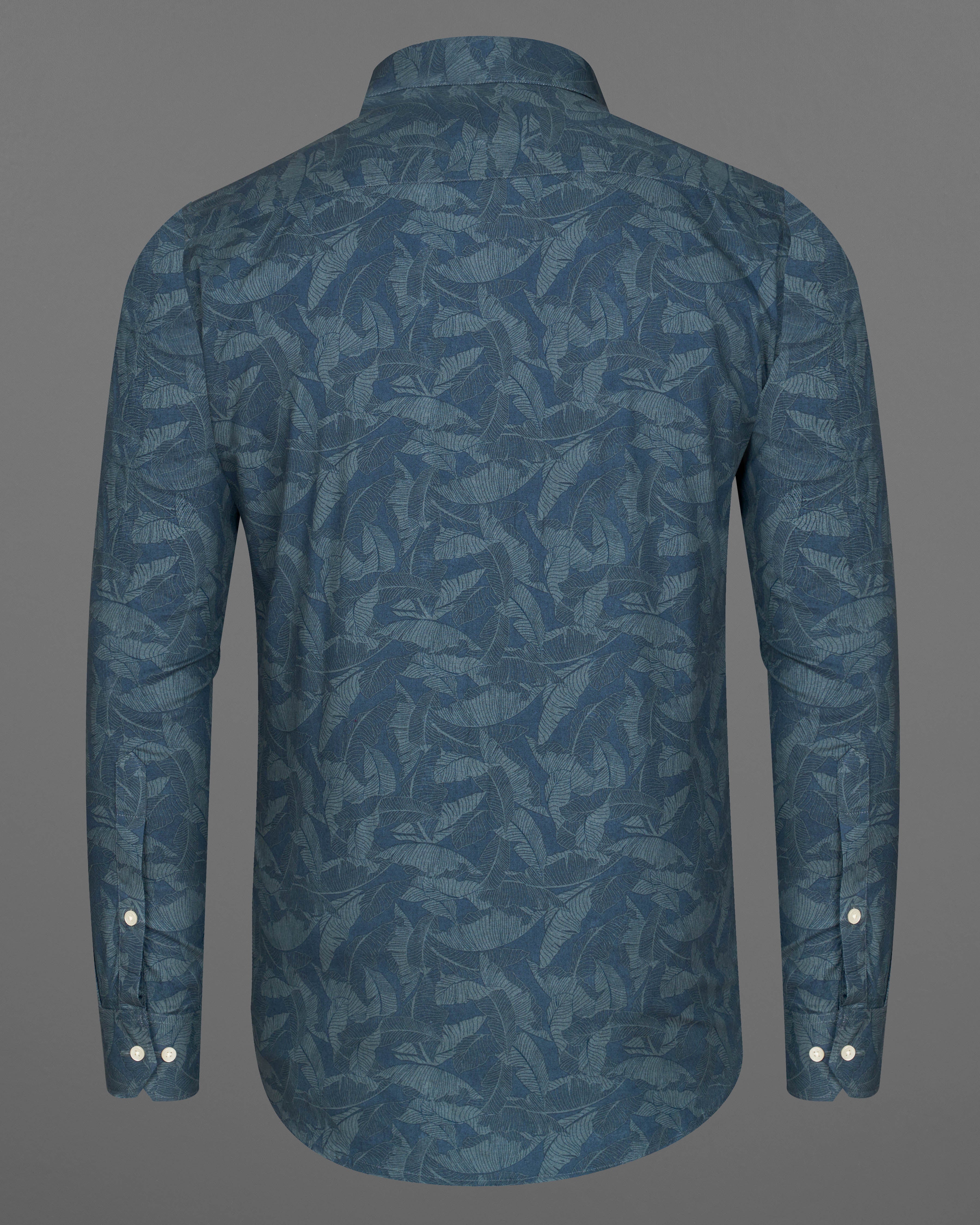 Rhino Blue Leaves Printed Premium Cotton Designer Shirt 9295-CA-P440-38,9295-CA-P440-H-38,9295-CA-P440-39,9295-CA-P440-H-39,9295-CA-P440-40,9295-CA-P440-H-40,9295-CA-P440-42,9295-CA-P440-H-42,9295-CA-P440-44,9295-CA-P440-H-44,9295-CA-P440-46,9295-CA-P440-H-46,9295-CA-P440-48,9295-CA-P440-H-48,9295-CA-P440-50,9295-CA-P440-H-50,9295-CA-P440-52,9295-CA-P440-H-52