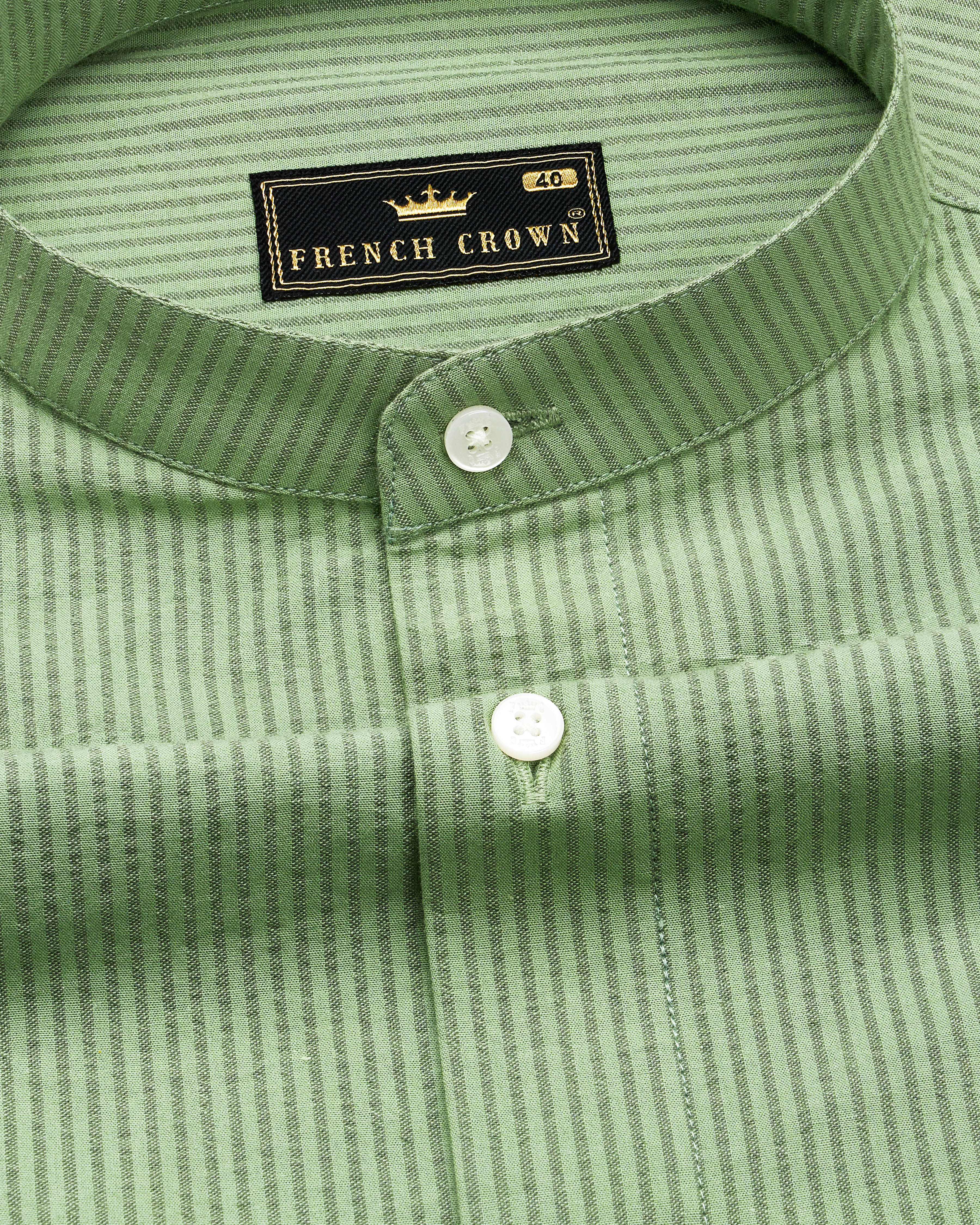 Lichen Green with Geyser Blue Striped Seersucker Giza Cotton Shirt 9305-M-P461-38,9305-M-P461-H-38,9305-M-P461-39,9305-M-P461-H-39,9305-M-P461-40,9305-M-P461-H-40,9305-M-P461-42,9305-M-P461-H-42,9305-M-P461-44,9305-M-P461-H-44,9305-M-P461-46,9305-M-P461-H-46,9305-M-P461-48,9305-M-P461-H-48,9305-M-P461-50,9305-M-P461-H-50,9305-M-P461-52,9305-M-P461-H-52