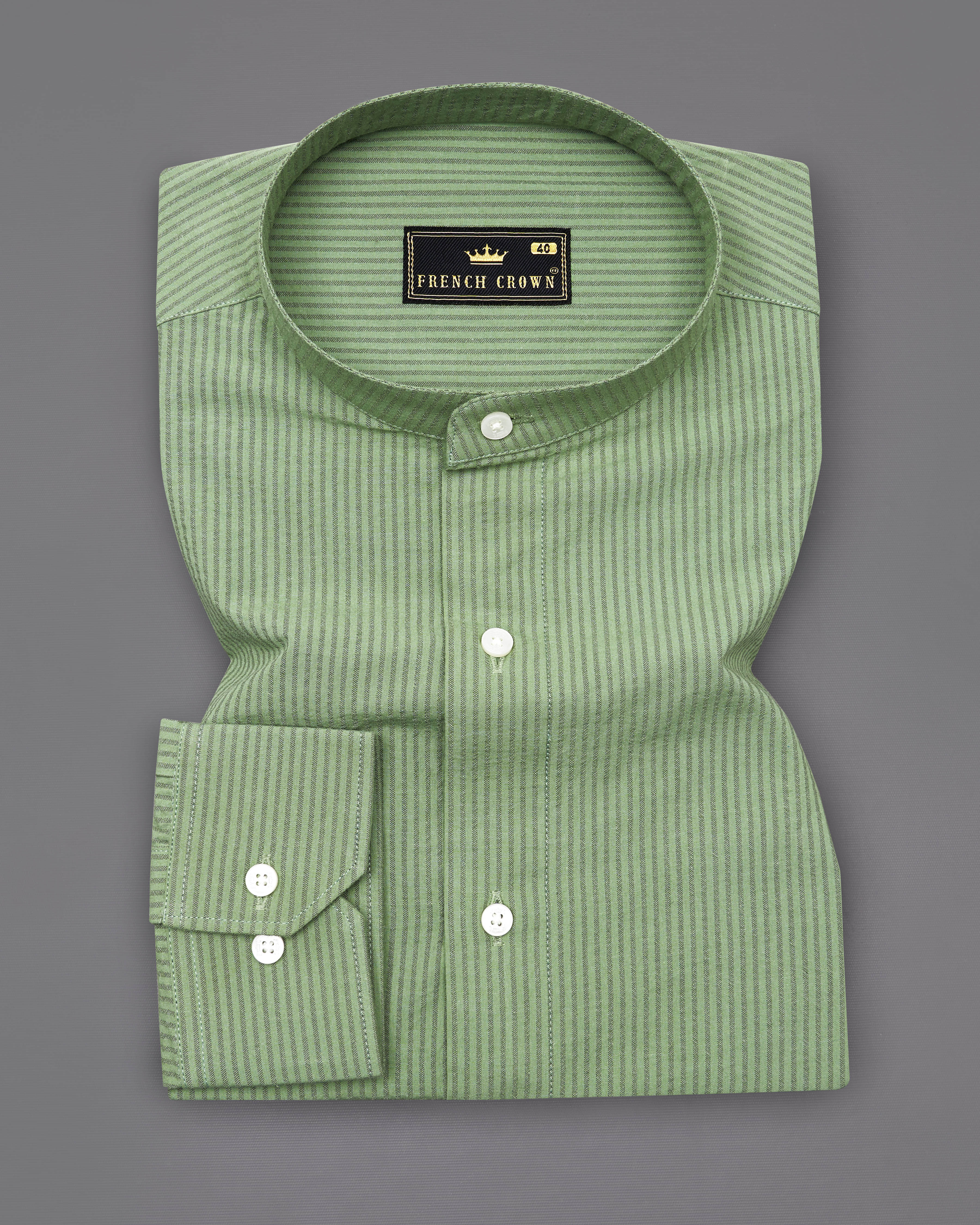 Lichen Green with Geyser Blue Striped Seersucker Giza Cotton Shirt 9305-M-P461-38,9305-M-P461-H-38,9305-M-P461-39,9305-M-P461-H-39,9305-M-P461-40,9305-M-P461-H-40,9305-M-P461-42,9305-M-P461-H-42,9305-M-P461-44,9305-M-P461-H-44,9305-M-P461-46,9305-M-P461-H-46,9305-M-P461-48,9305-M-P461-H-48,9305-M-P461-50,9305-M-P461-H-50,9305-M-P461-52,9305-M-P461-H-52