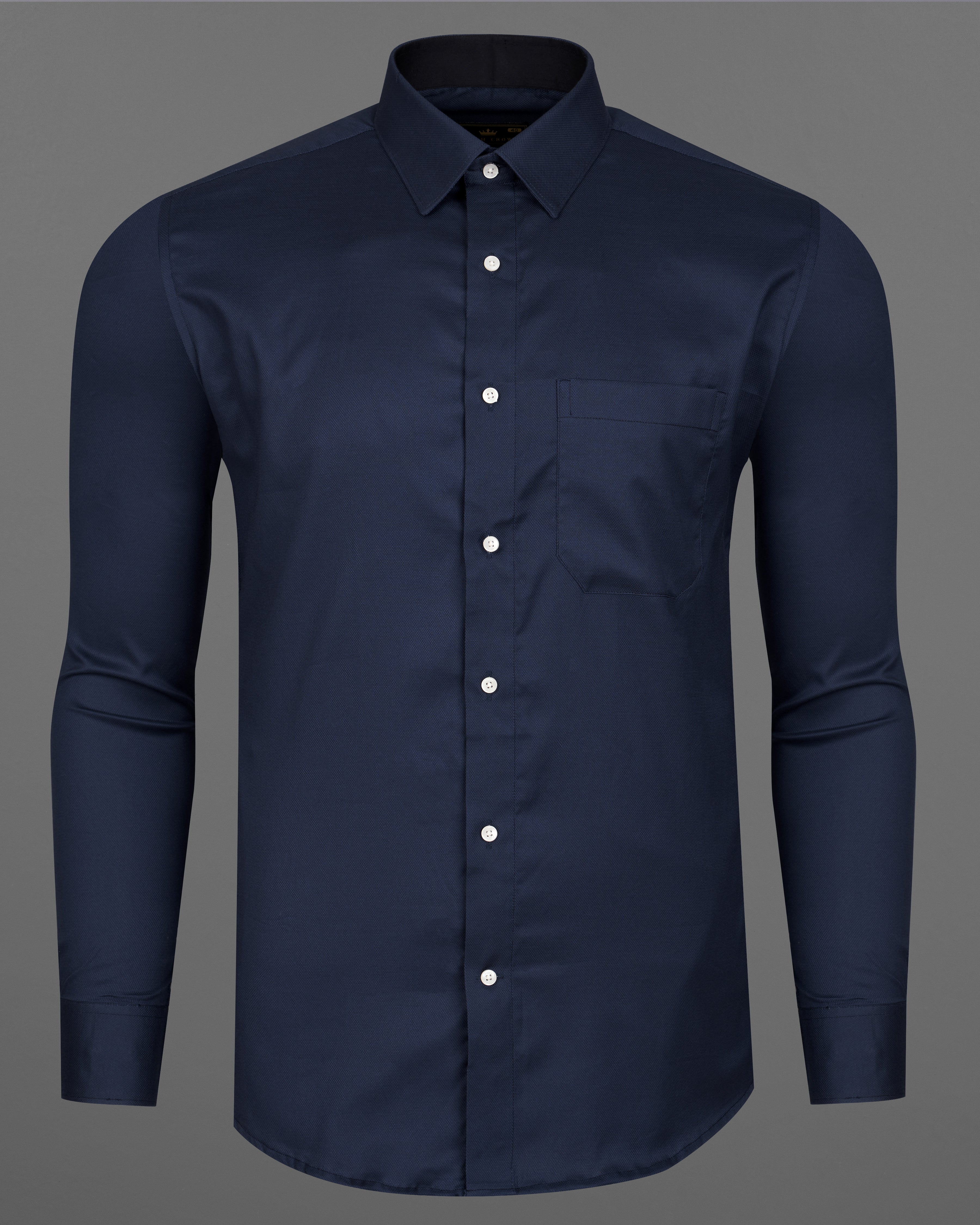 Firefly Navy Blue Dobby Textured Premium Giza Cotton Shirt 9321-CLOTH-P-38, 9321-CLOTH-P-H-38, 9321-CLOTH-P-39, 9321-CLOTH-P-H-39, 9321-CLOTH-P-40, 9321-CLOTH-P-H-40, 9321-CLOTH-P-42, 9321-CLOTH-P-H-42, 9321-CLOTH-P-44, 9321-CLOTH-P-H-44, 9321-CLOTH-P-46, 9321-CLOTH-P-H-46, 9321-CLOTH-P-48, 9321-CLOTH-P-H-48, 9321-CLOTH-P-50, 9321-CLOTH-P-H-50, 9321-CLOTH-P-52, 9321-CLOTH-P-H-52