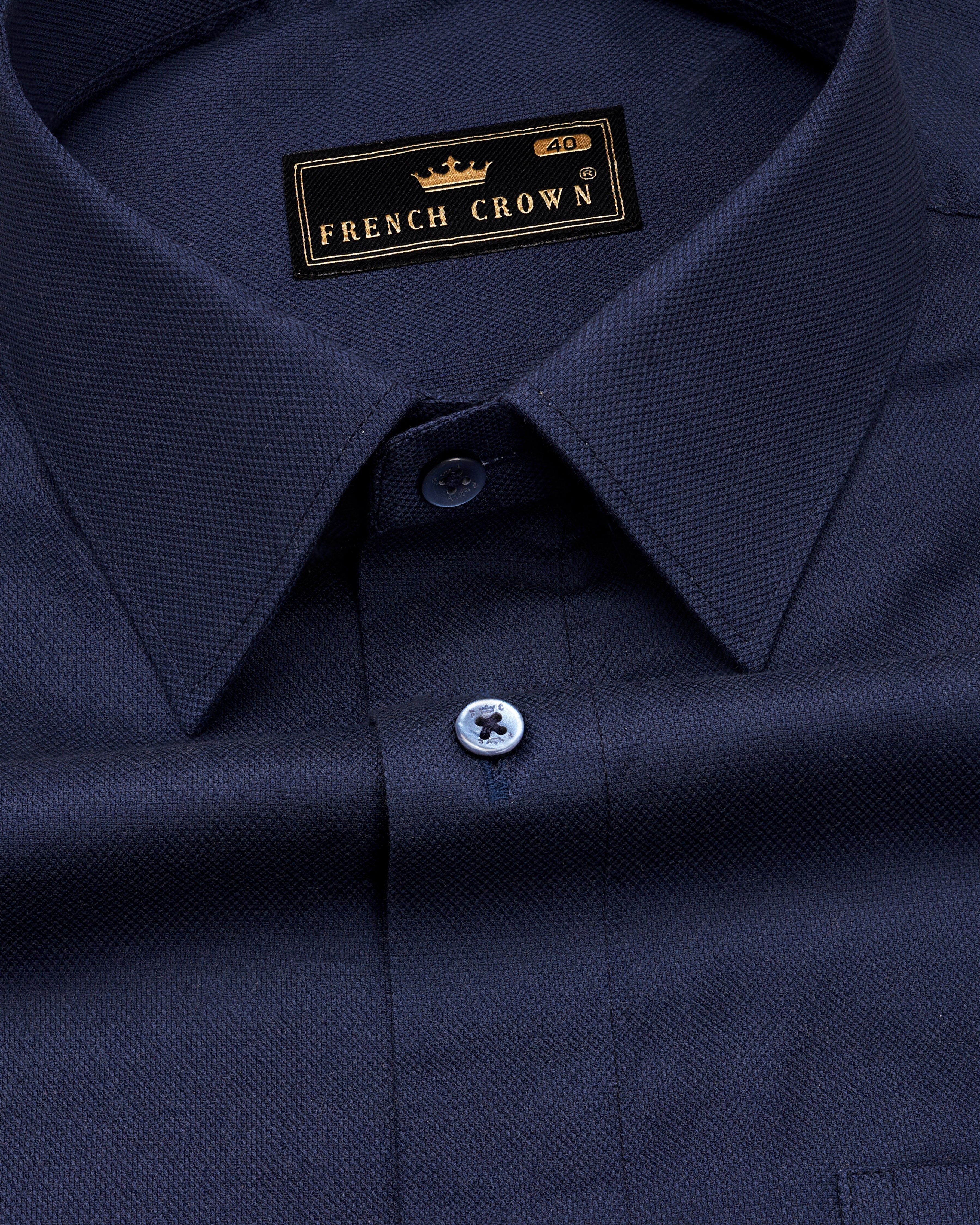 Ebony Navy Blue Dobby Textured Premium Giza Cotton Shirt 9331-BLE-38, 9331-BLE-H-38, 9331-BLE-39, 9331-BLE-H-39, 9331-BLE-40, 9331-BLE-H-40, 9331-BLE-42, 9331-BLE-H-42, 9331-BLE-44, 9331-BLE-H-44, 9331-BLE-46, 9331-BLE-H-46, 9331-BLE-48, 9331-BLE-H-48, 9331-BLE-50, 9331-BLE-H-50, 9331-BLE-52, 9331-BLE-H-52