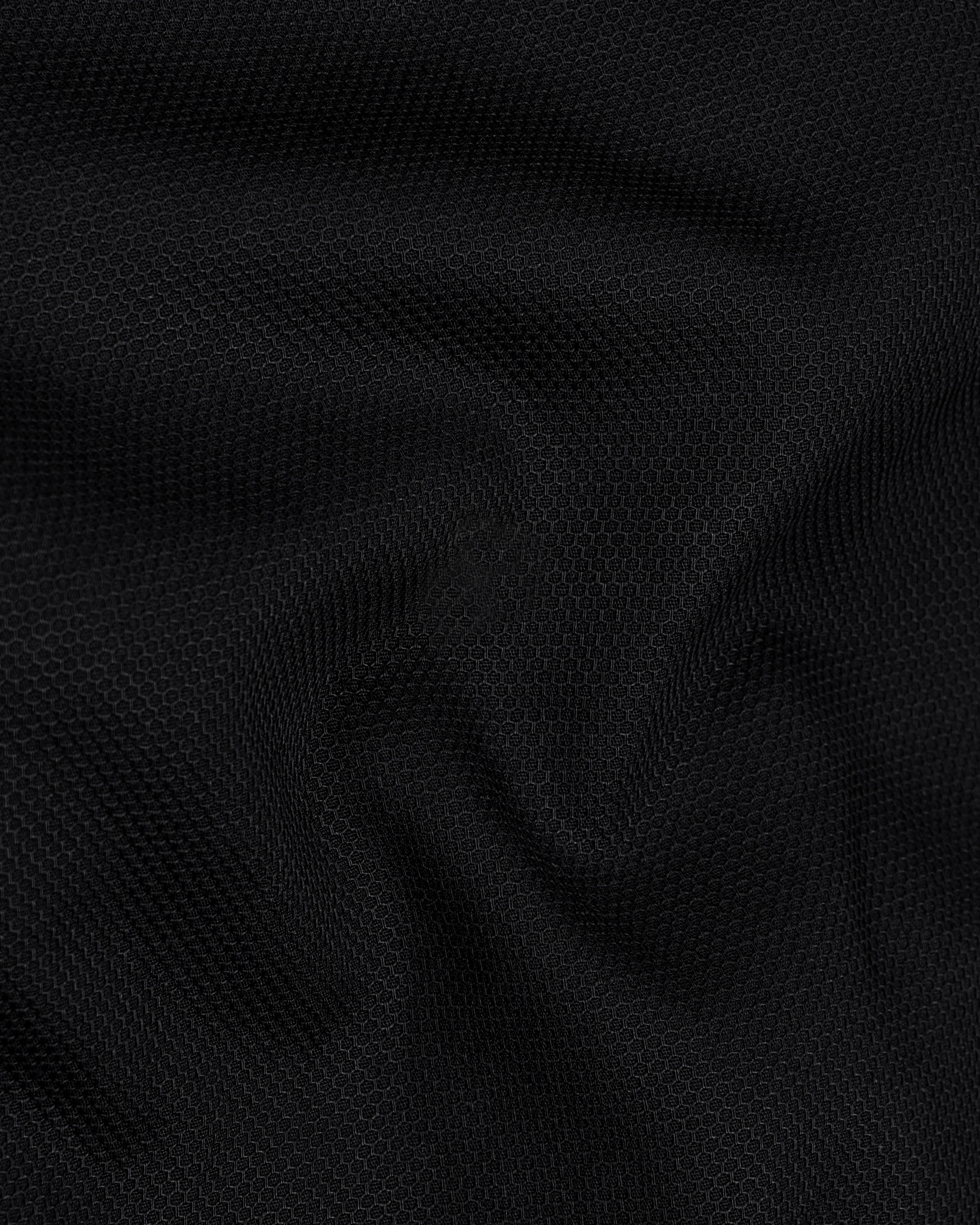 Jade Black Dobby Textured Premium Giza Cotton Shirt