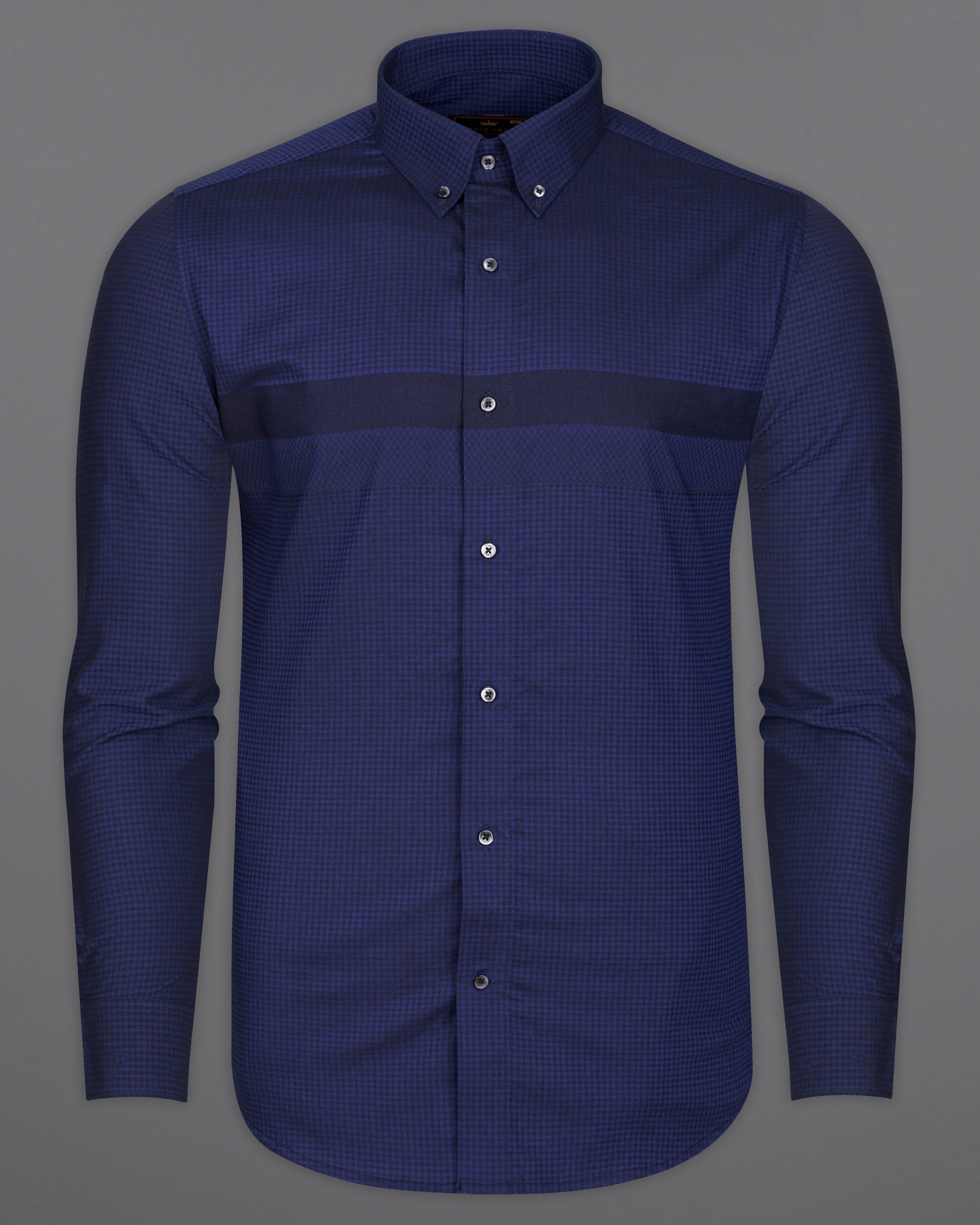 Zodiac Blue and Black Checkered Herringbone Shirt 9345-BD-BLK-38, 9345-BD-BLK-H-38, 9345-BD-BLK-39, 9345-BD-BLK-H-39, 9345-BD-BLK-40, 9345-BD-BLK-H-40, 9345-BD-BLK-42, 9345-BD-BLK-H-42, 9345-BD-BLK-44, 9345-BD-BLK-H-44, 9345-BD-BLK-46, 9345-BD-BLK-H-46, 9345-BD-BLK-48, 9345-BD-BLK-H-48, 9345-BD-BLK-50, 9345-BD-BLK-H-50, 9345-BD-BLK-52, 9345-BD-BLK-H-52