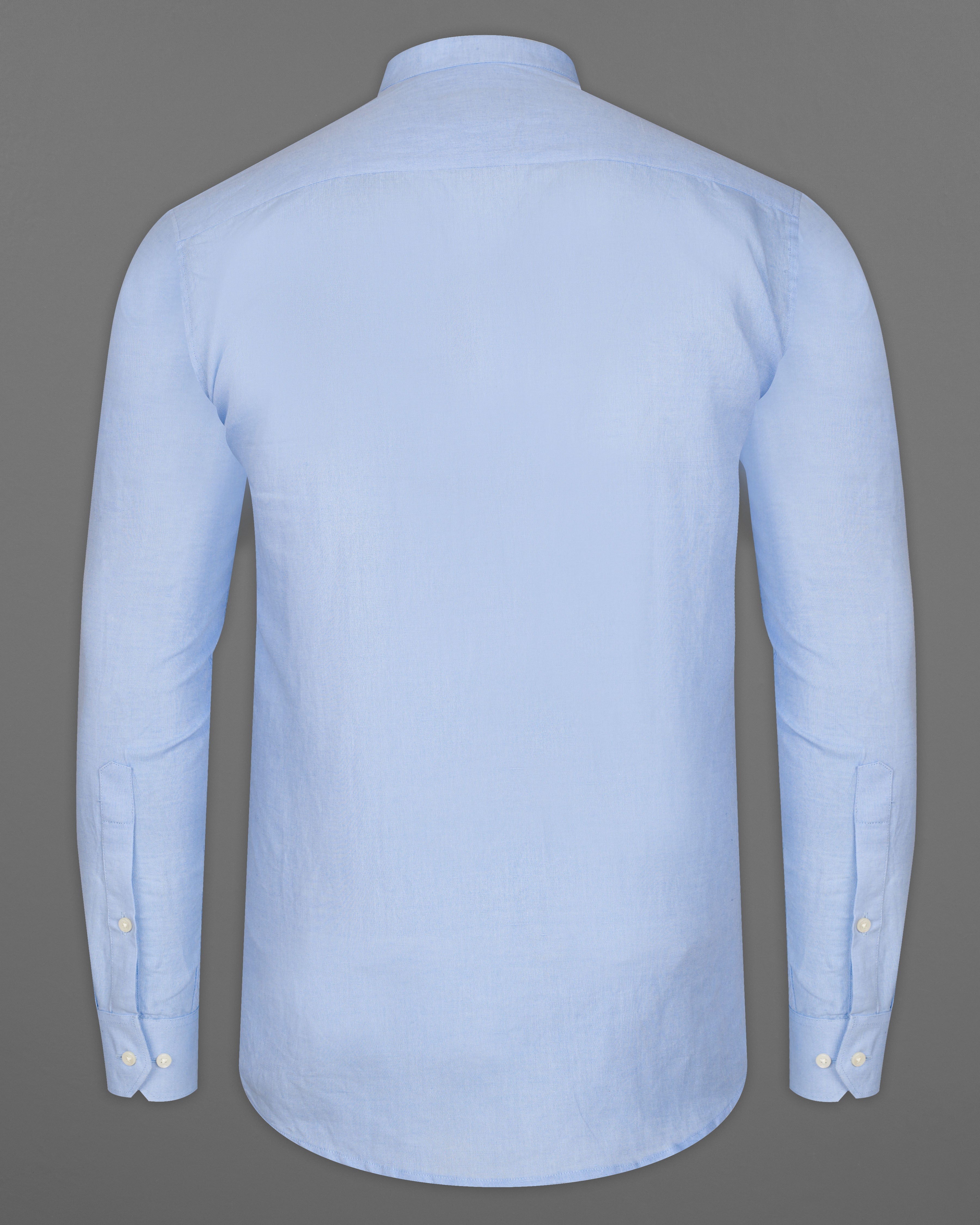 Pale Aqua Blue Luxurious Linen Shirt 9358-M-38, 9358-M-H-38, 9358-M-39, 9358-M-H-39, 9358-M-40, 9358-M-H-40, 9358-M-42, 9358-M-H-42, 9358-M-44, 9358-M-H-44, 9358-M-46, 9358-M-H-46, 9358-M-48, 9358-M-H-48, 9358-M-50, 9358-M-H-50, 9358-M-52, 9358-M-H-52