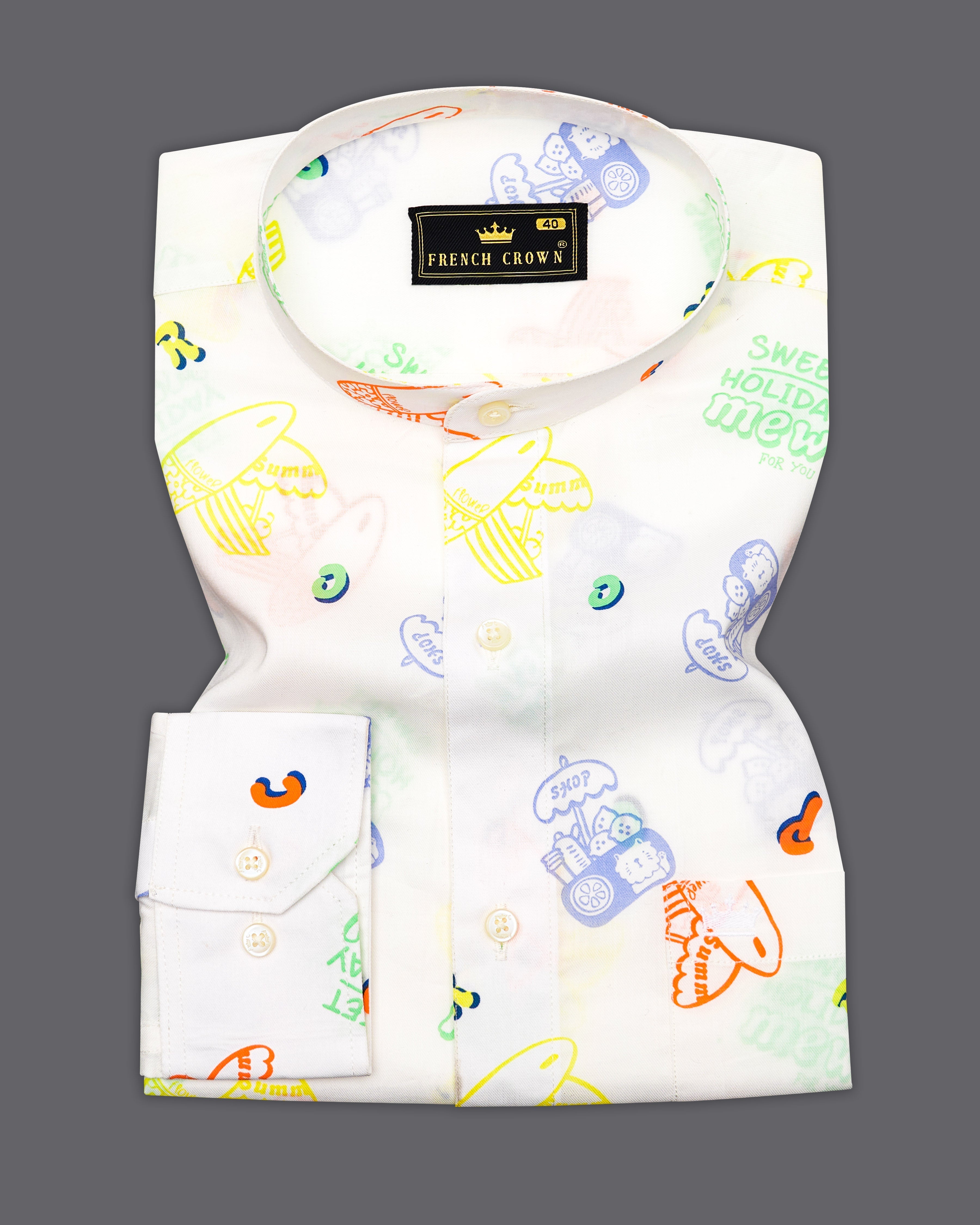 Bright White Multicolour Quirky Printed Premium Cotton Shirt 9392-M-38, 9392-M-H-38, 9392-M-39, 9392-M-H-39, 9392-M-40, 9392-M-H-40, 9392-M-42, 9392-M-H-42, 9392-M-44, 9392-M-H-44, 9392-M-46, 9392-M-H-46, 9392-M-48, 9392-M-H-48, 9392-M-50, 9392-M-H-50, 9392-M-52, 9392-M-H-52