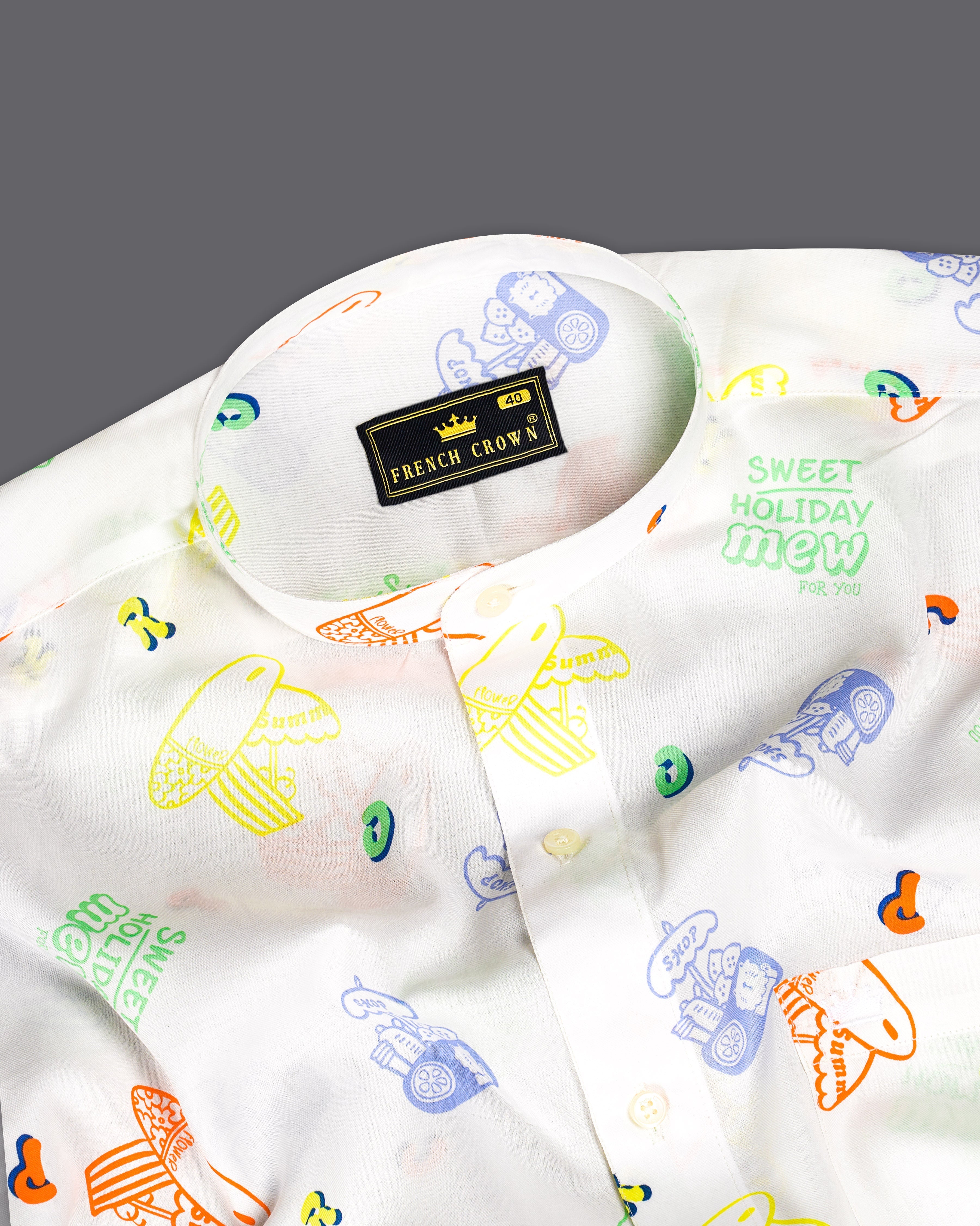 Bright White Multicolour Quirky Printed Premium Cotton Shirt 9392-M-38, 9392-M-H-38, 9392-M-39, 9392-M-H-39, 9392-M-40, 9392-M-H-40, 9392-M-42, 9392-M-H-42, 9392-M-44, 9392-M-H-44, 9392-M-46, 9392-M-H-46, 9392-M-48, 9392-M-H-48, 9392-M-50, 9392-M-H-50, 9392-M-52, 9392-M-H-52